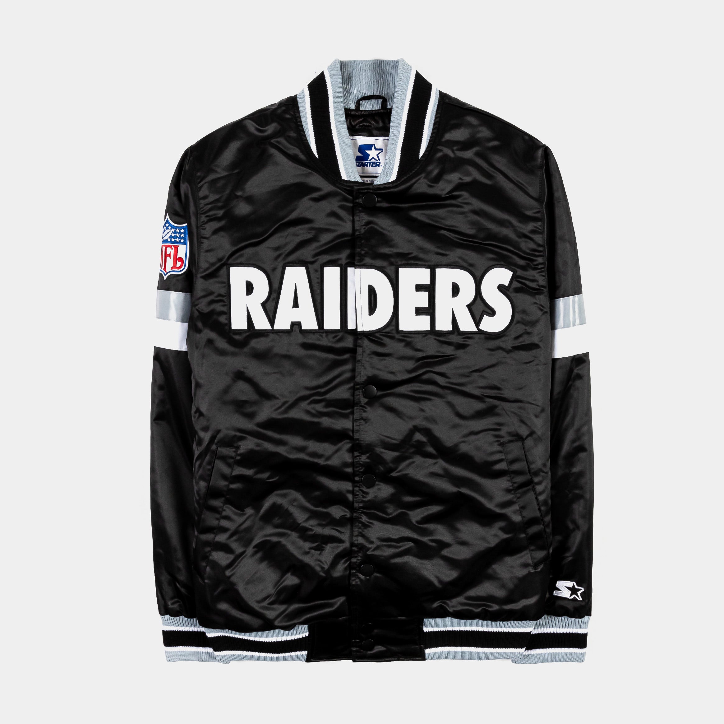 Vintage 90s Starter Raiders NFL Varsity Las Vegas Jacket 