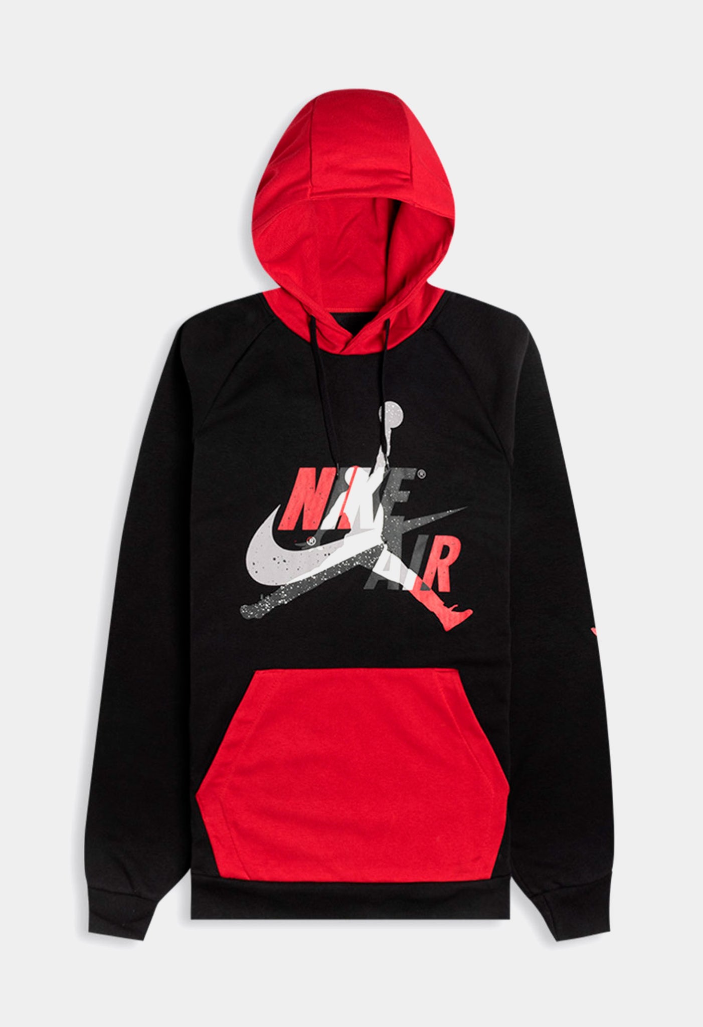 black and red jordan hoodie mens