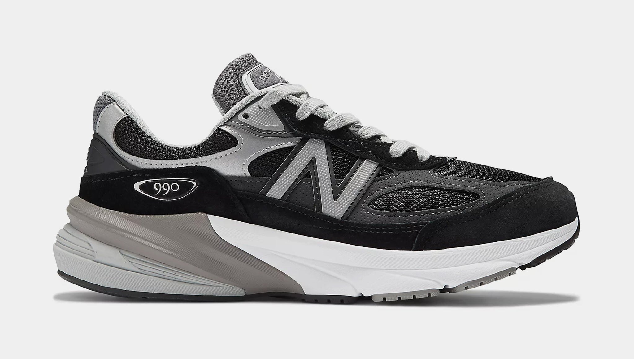 New Balance in USA 990v6 Mens Shoes Black White M990BK6 – Shoe