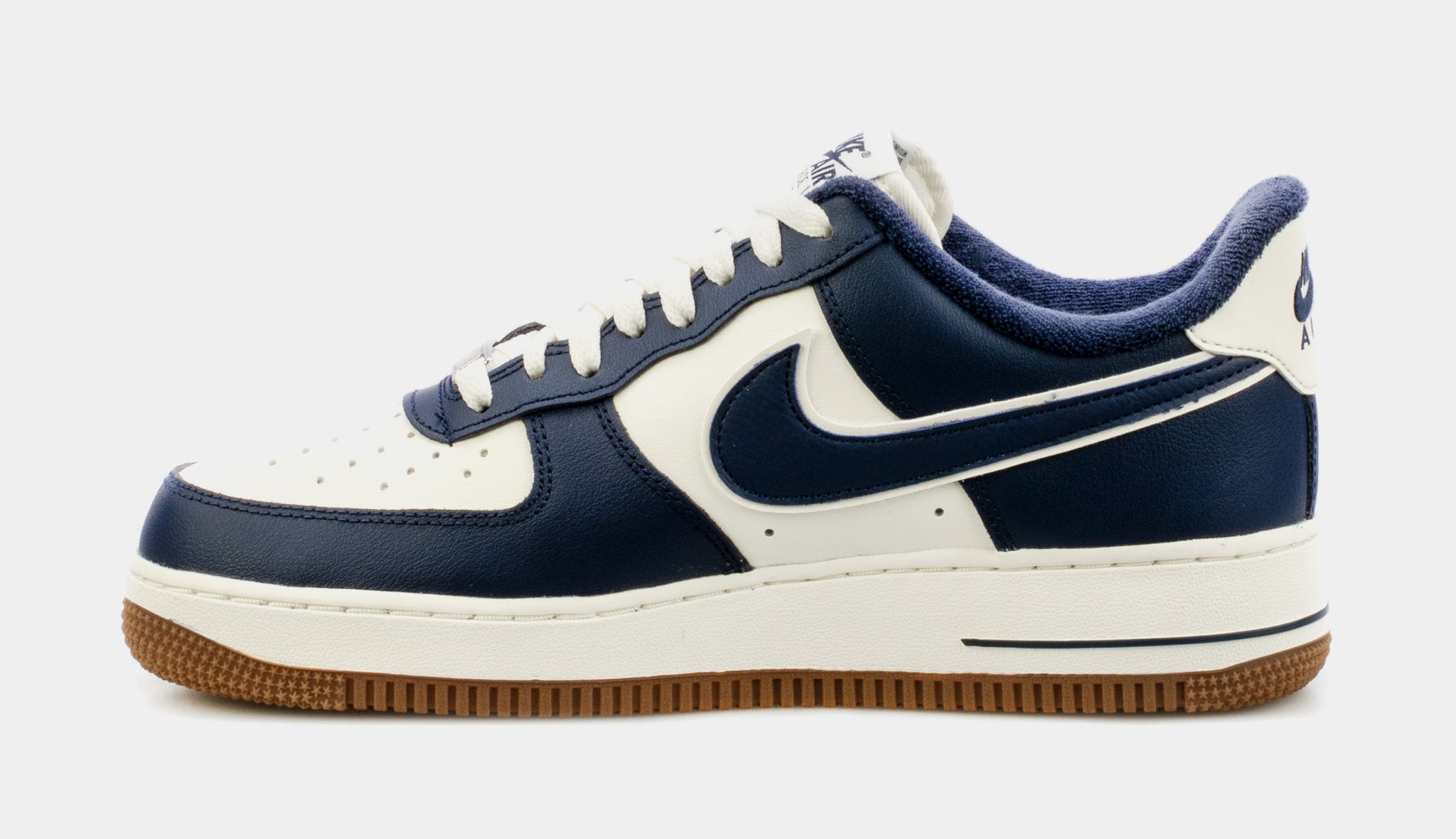 navy blue and white nikes