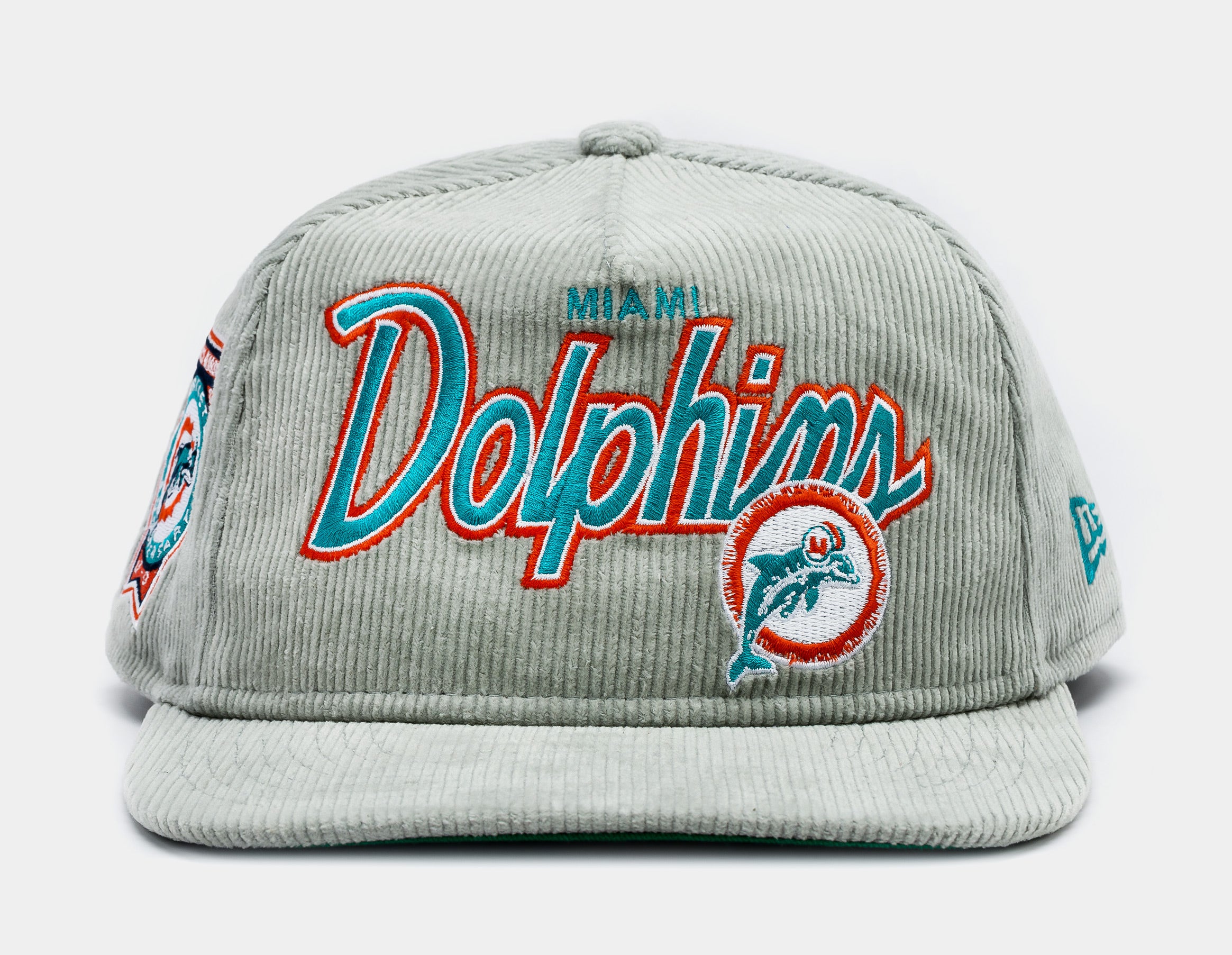 New Era Miami Dolphins Corduroy Golfer Mens Hat Grey 60415241 – Shoe Palace