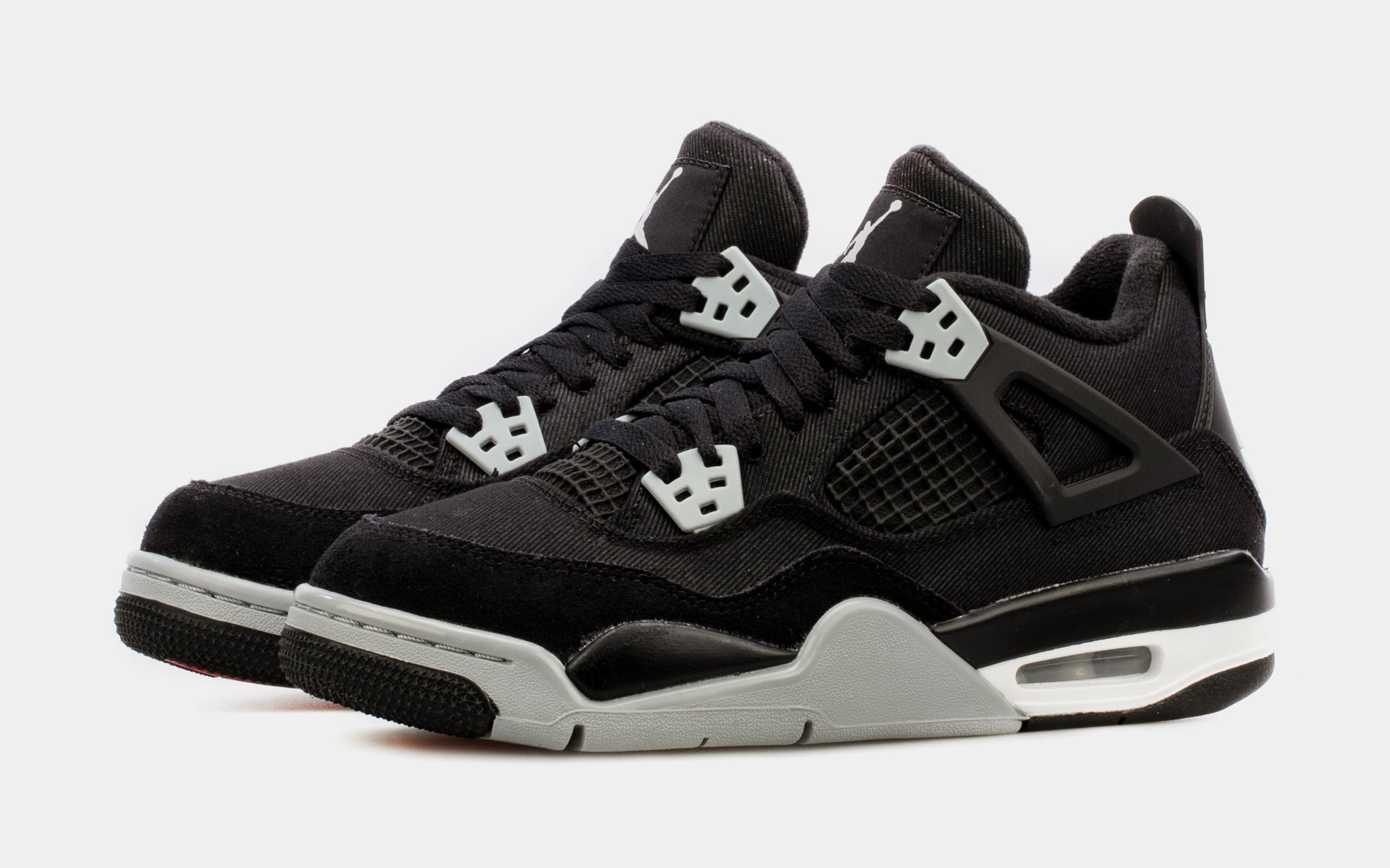 all black jordan 4 grade school