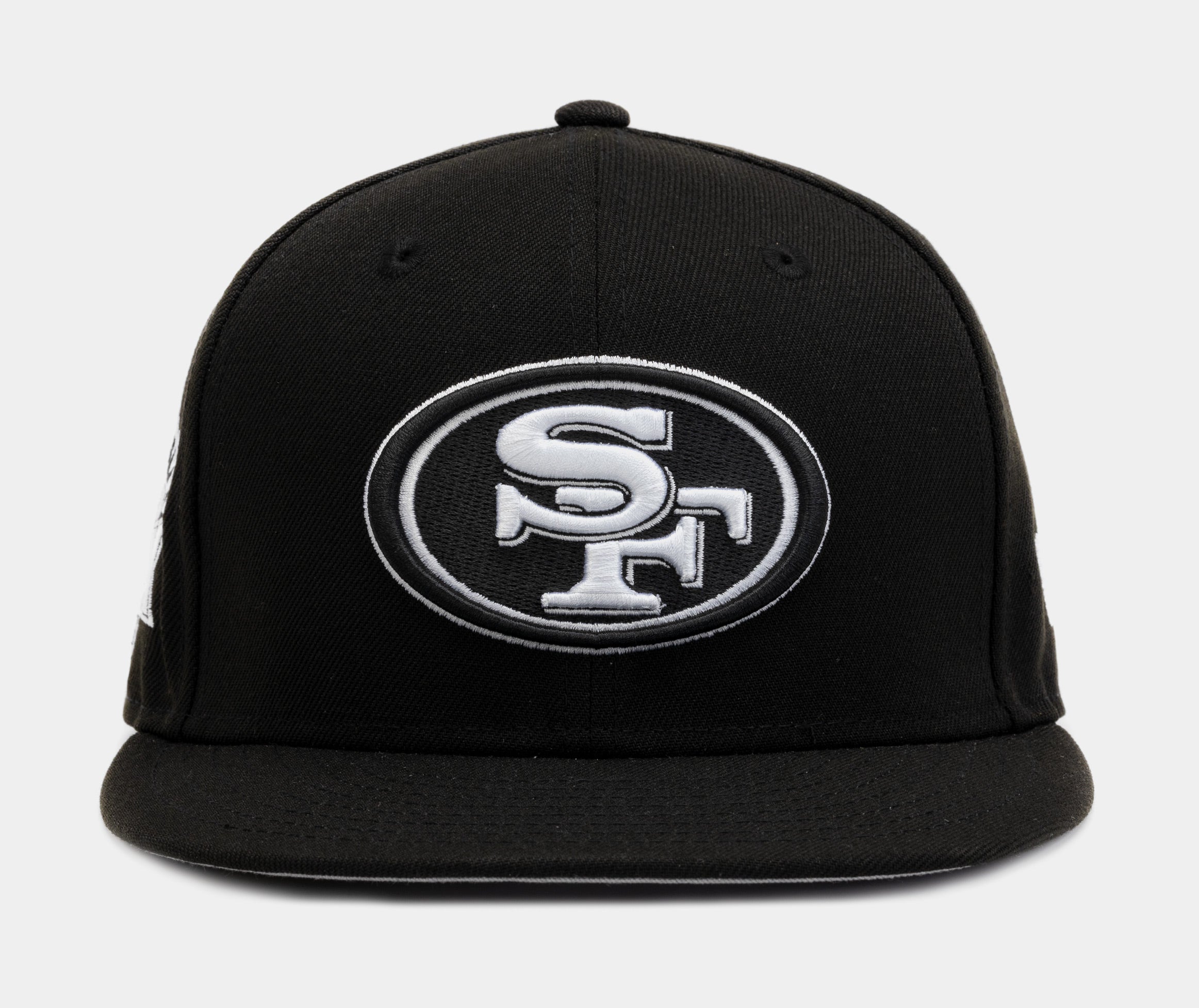 Men's New Era Black San Francisco 49ers Red Undervisor Super Bowl XXIX Side  Patch 59FIFTY Fitted Hat