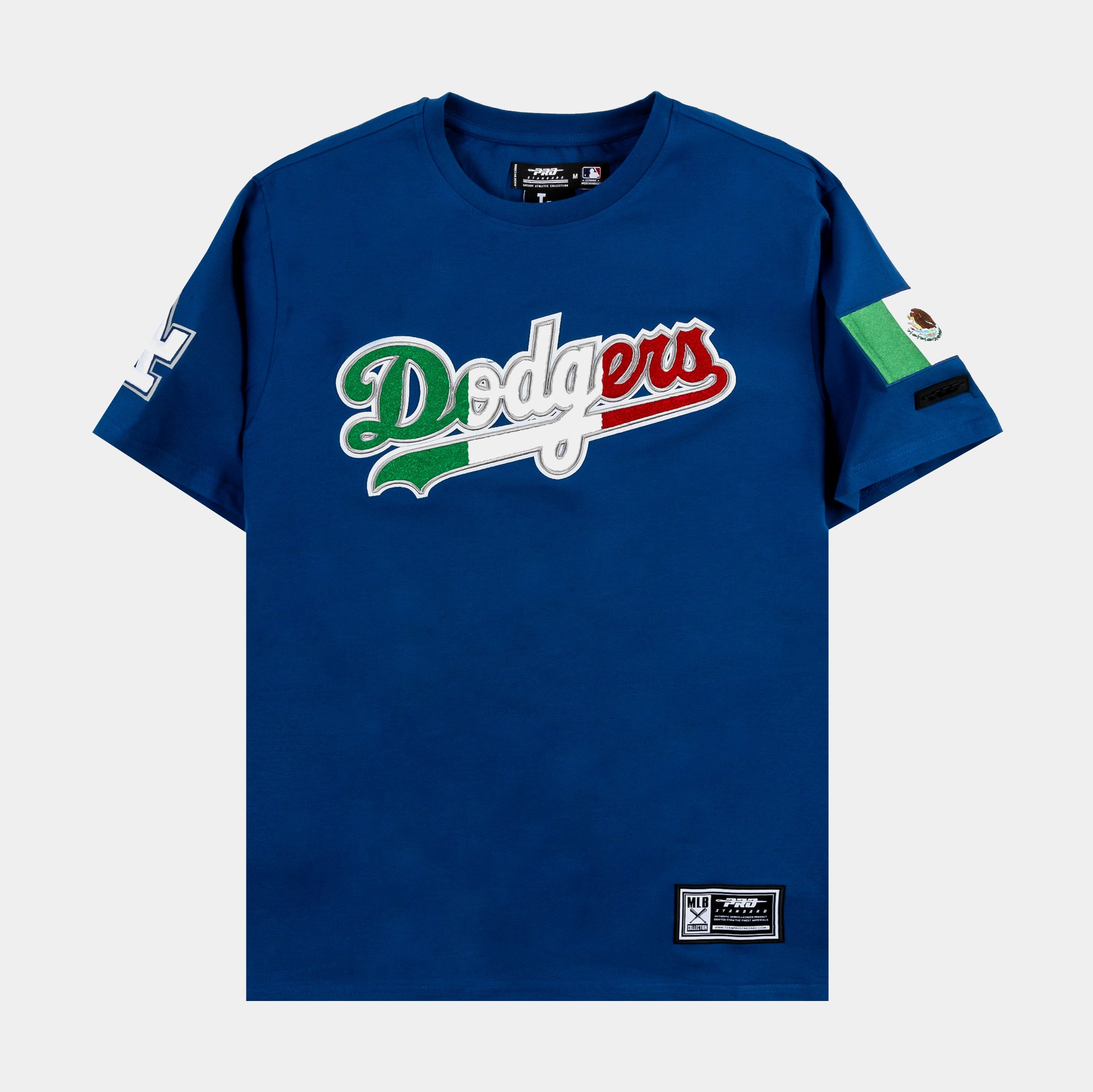 Pro Standard Dodgers Mexico Wordmark Tee - Mens 2XL / Blue