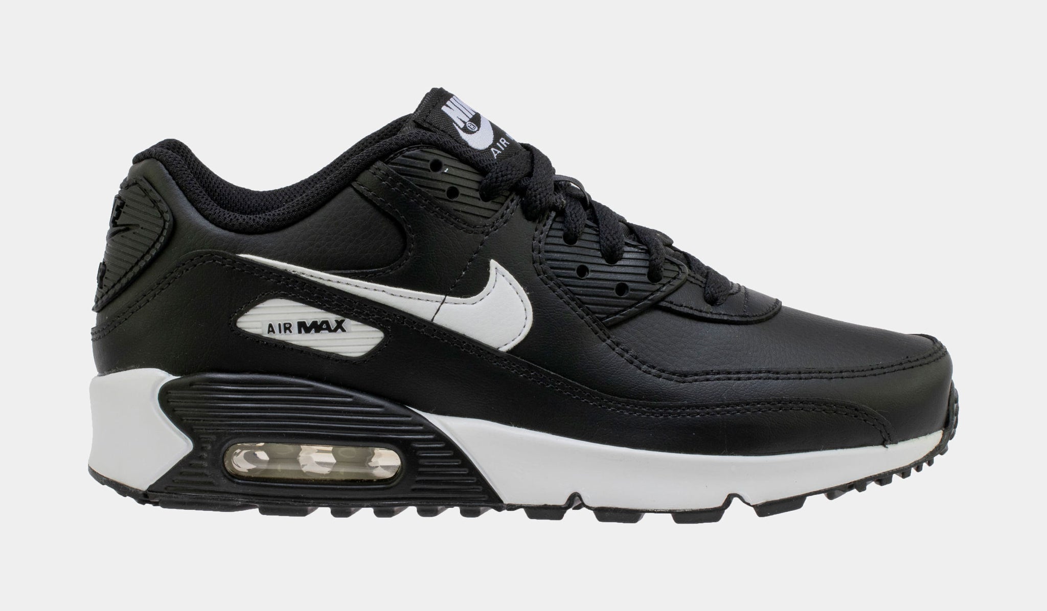 In zicht Portier Nauw Nike Air Max 90 365 Leather Grade School Running Shoes Black CD6864-010 –  Shoe Palace