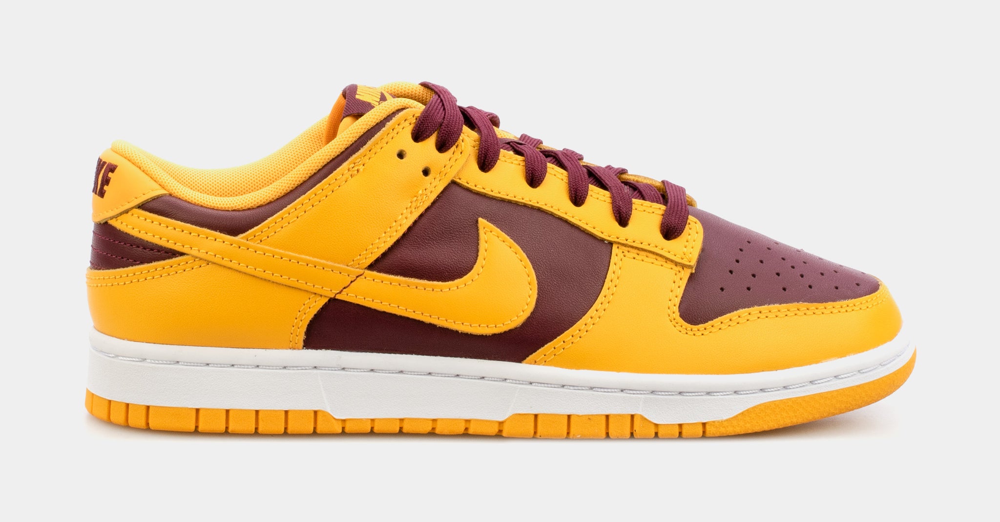 Nike Dunk Low Yellow Bordeaux Mens 