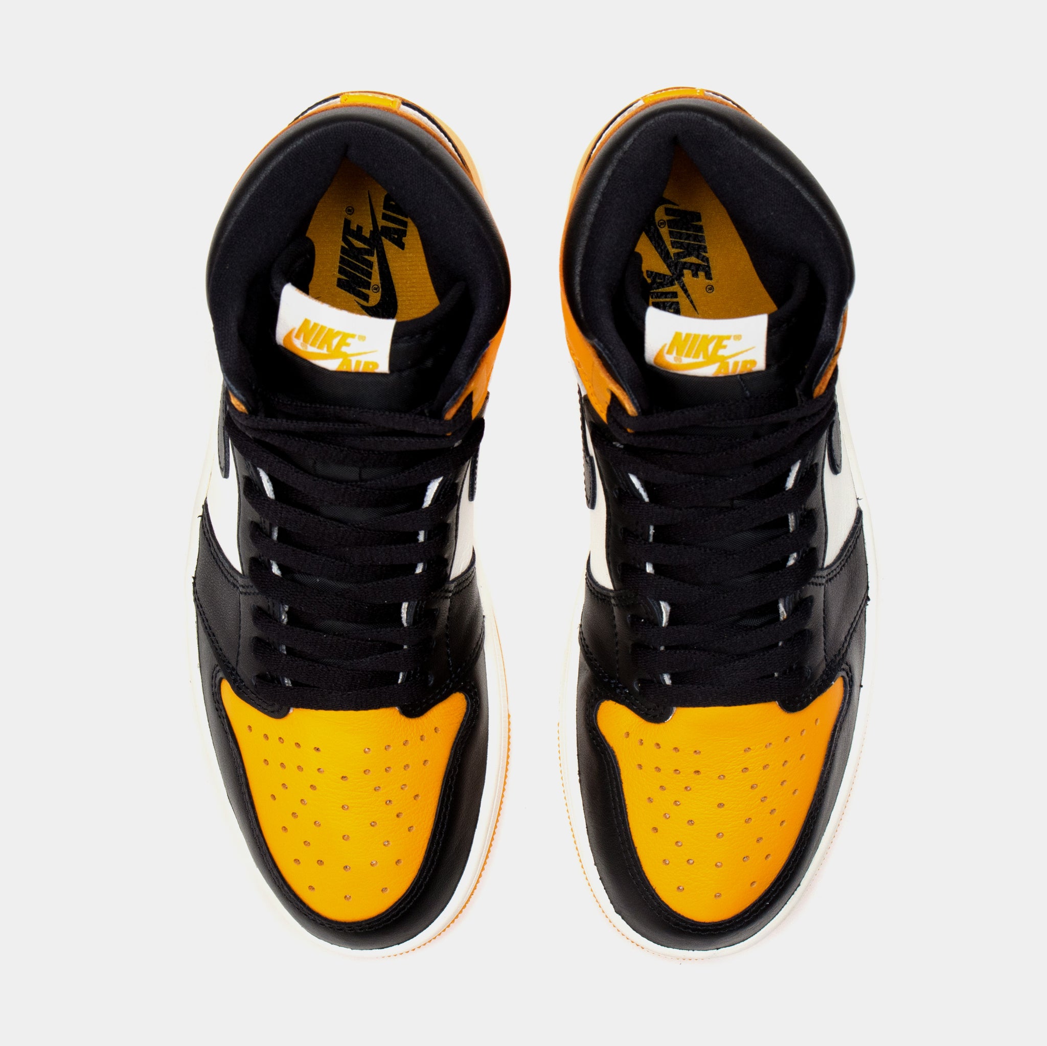 black and yellow jordans mens