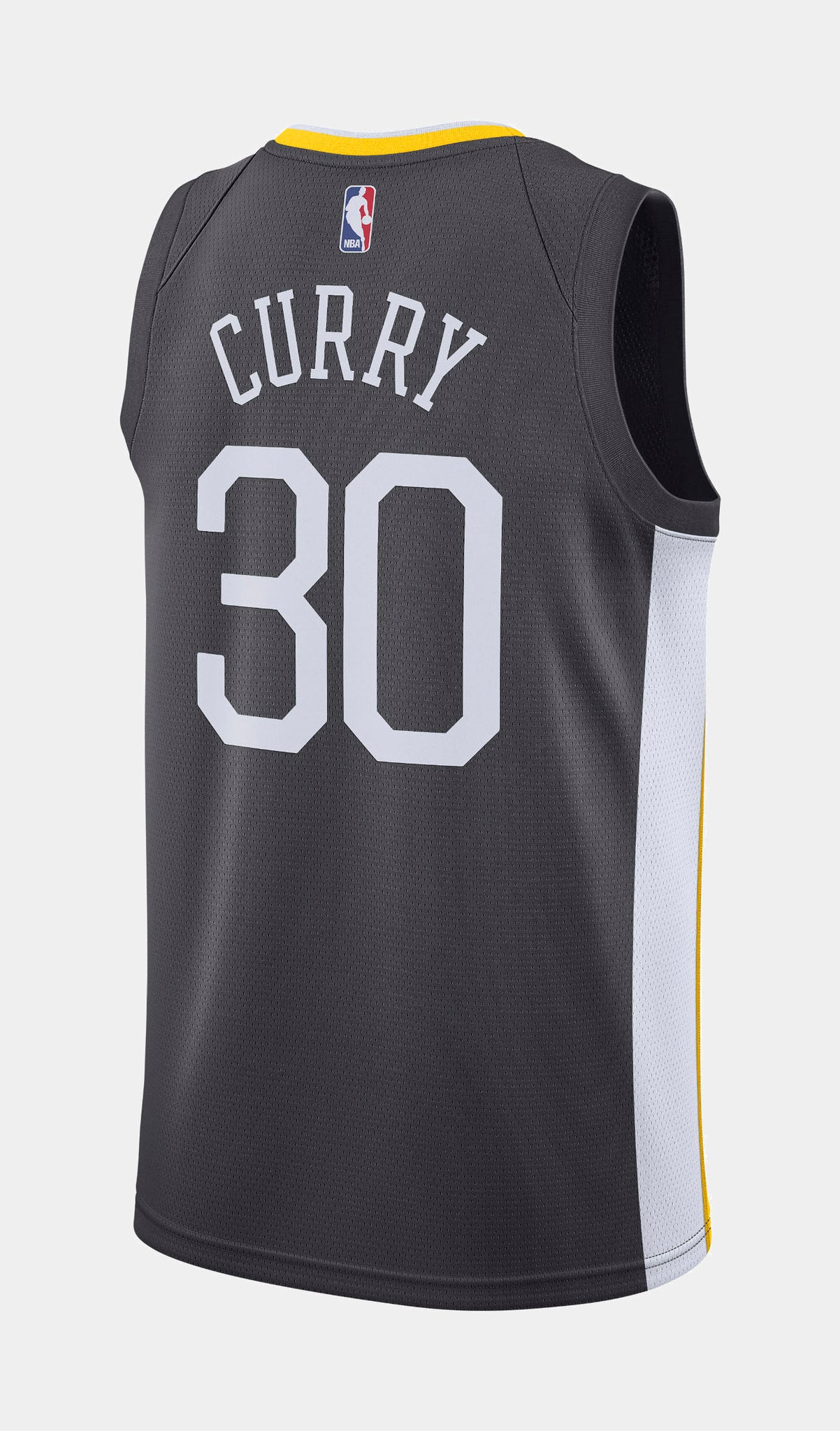 Nike Steph Curry Golden State Warriors NBA Mens Jersey Grey White ...