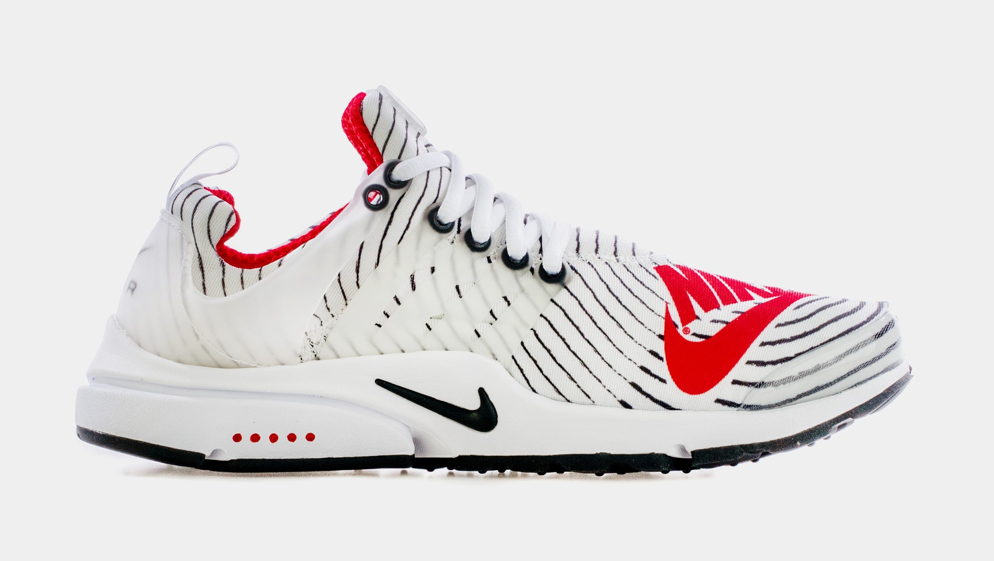 Nike Presto Mens Running Shoes White Red CT3550-101 – Shoe