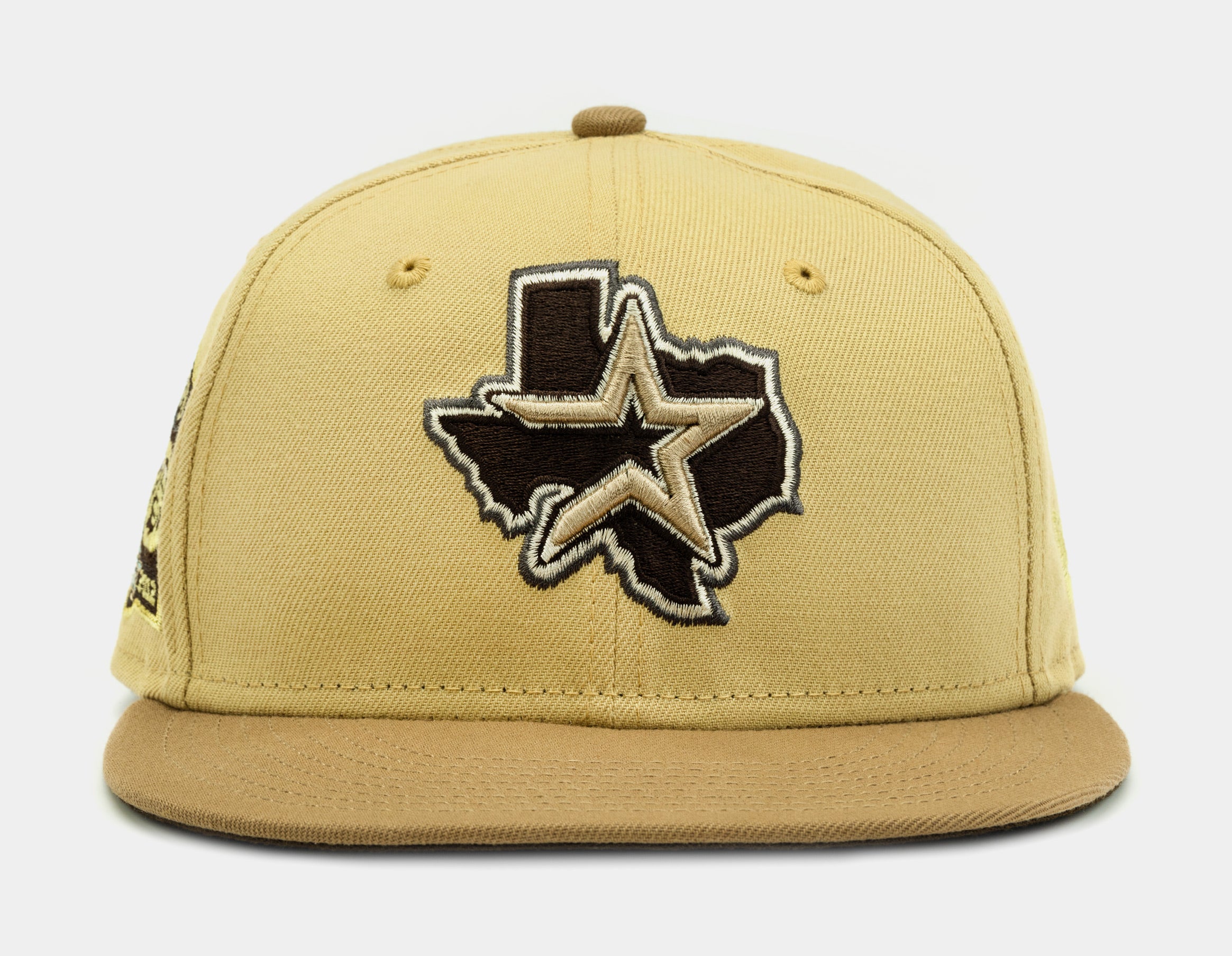 New Era Shoe Palace Exclusive Houston Astros 59FIFTY Mens Fitted Hat (Gold/Pine)