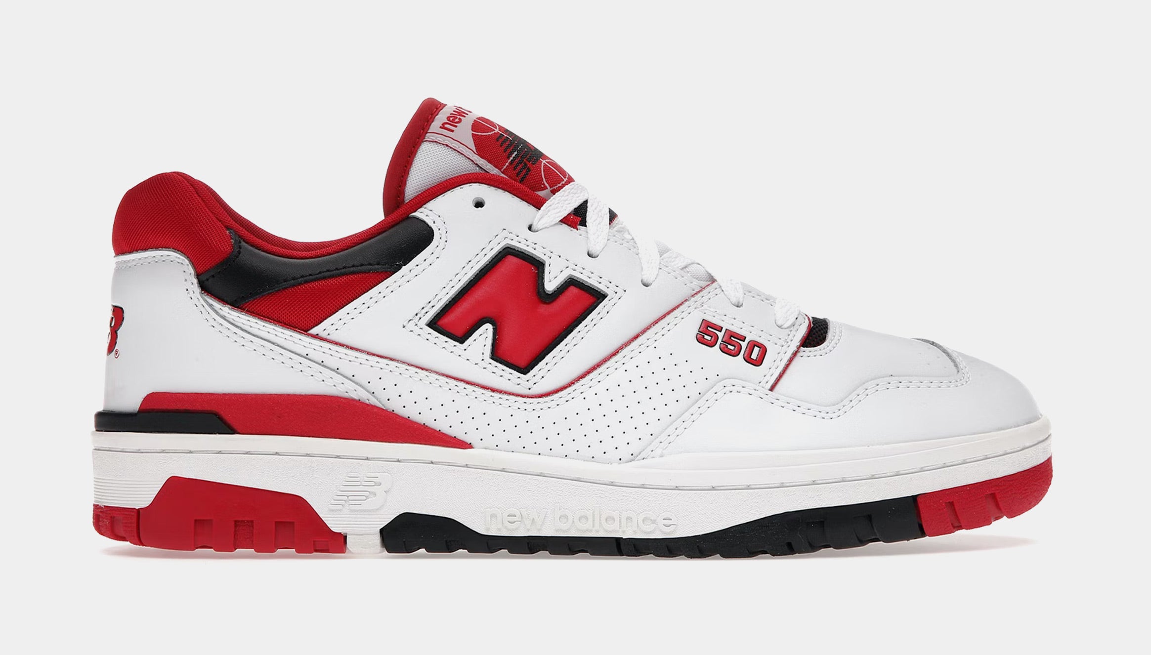 New Balance 550 Red Mens Shoes White Red Free Shipping BB550SE1 – Shoe Palace