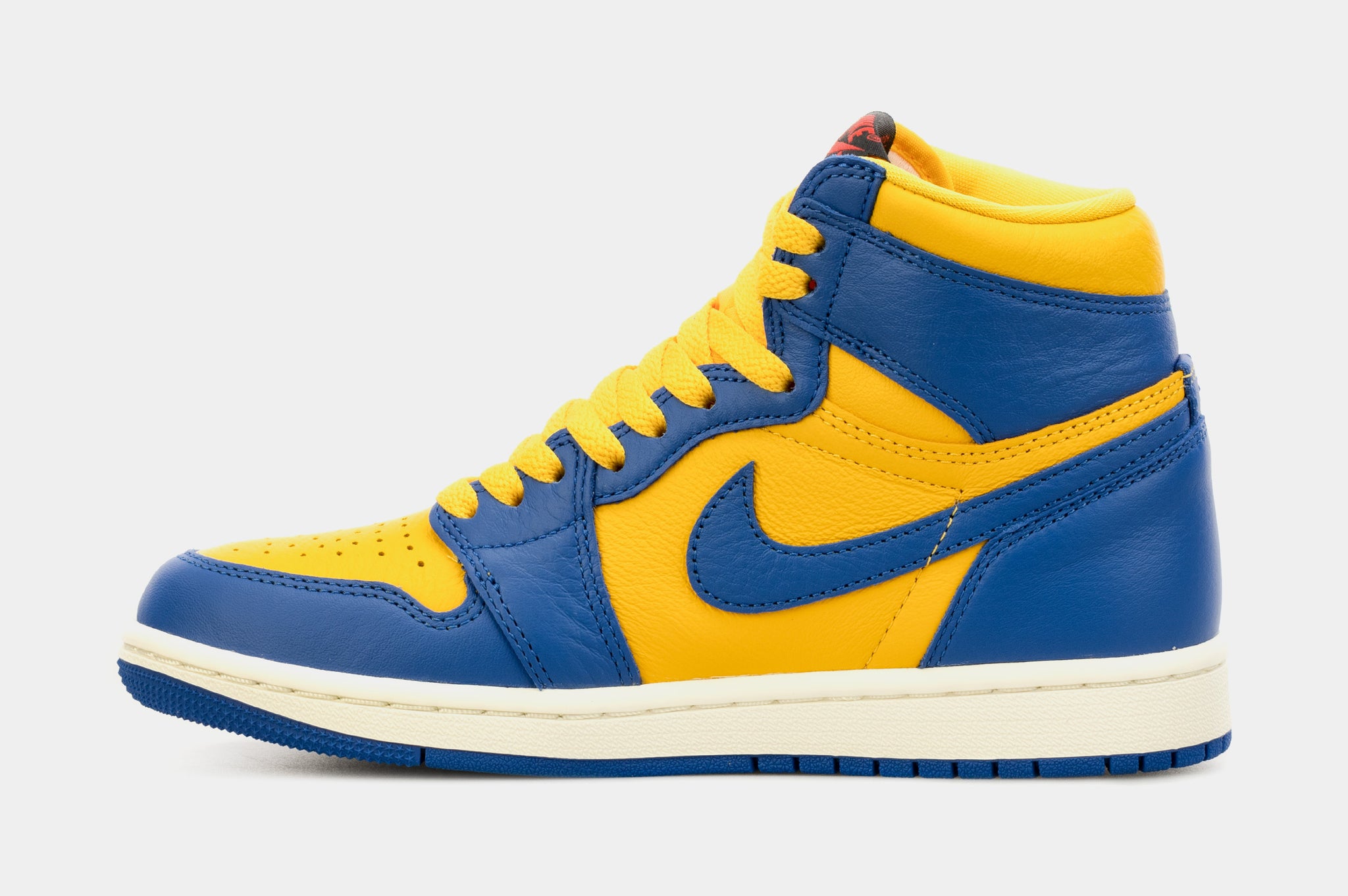 blue and yellow jordan ones