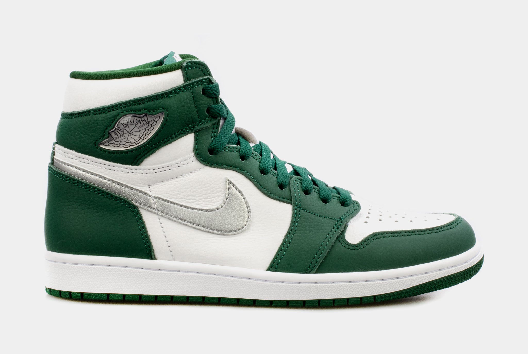 green and white jordan shoes