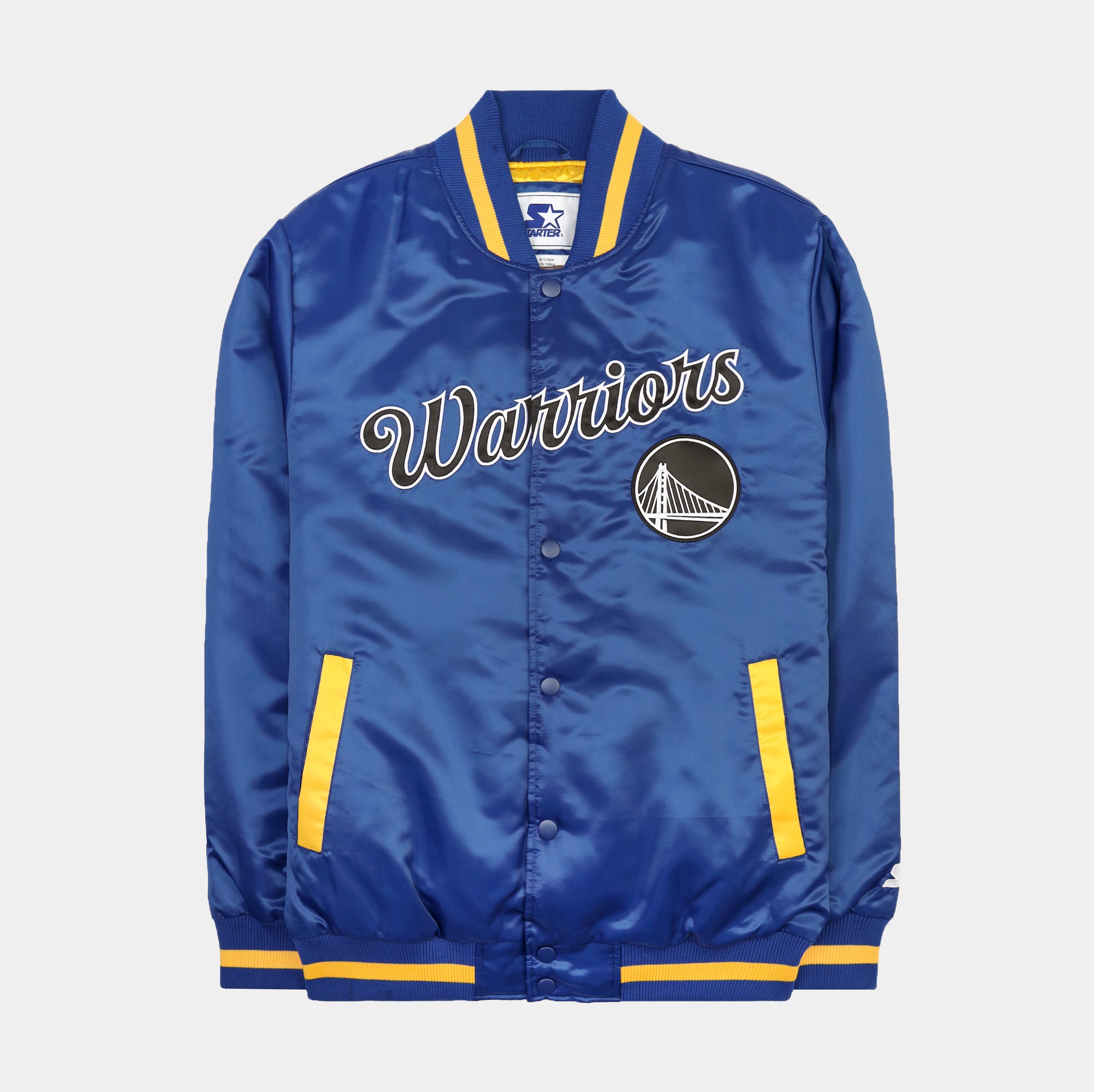 Starter Golden State Warriors Letterman Jacket Mens Jacket Blue  LS130448-GSW-BLU – Shoe Palace