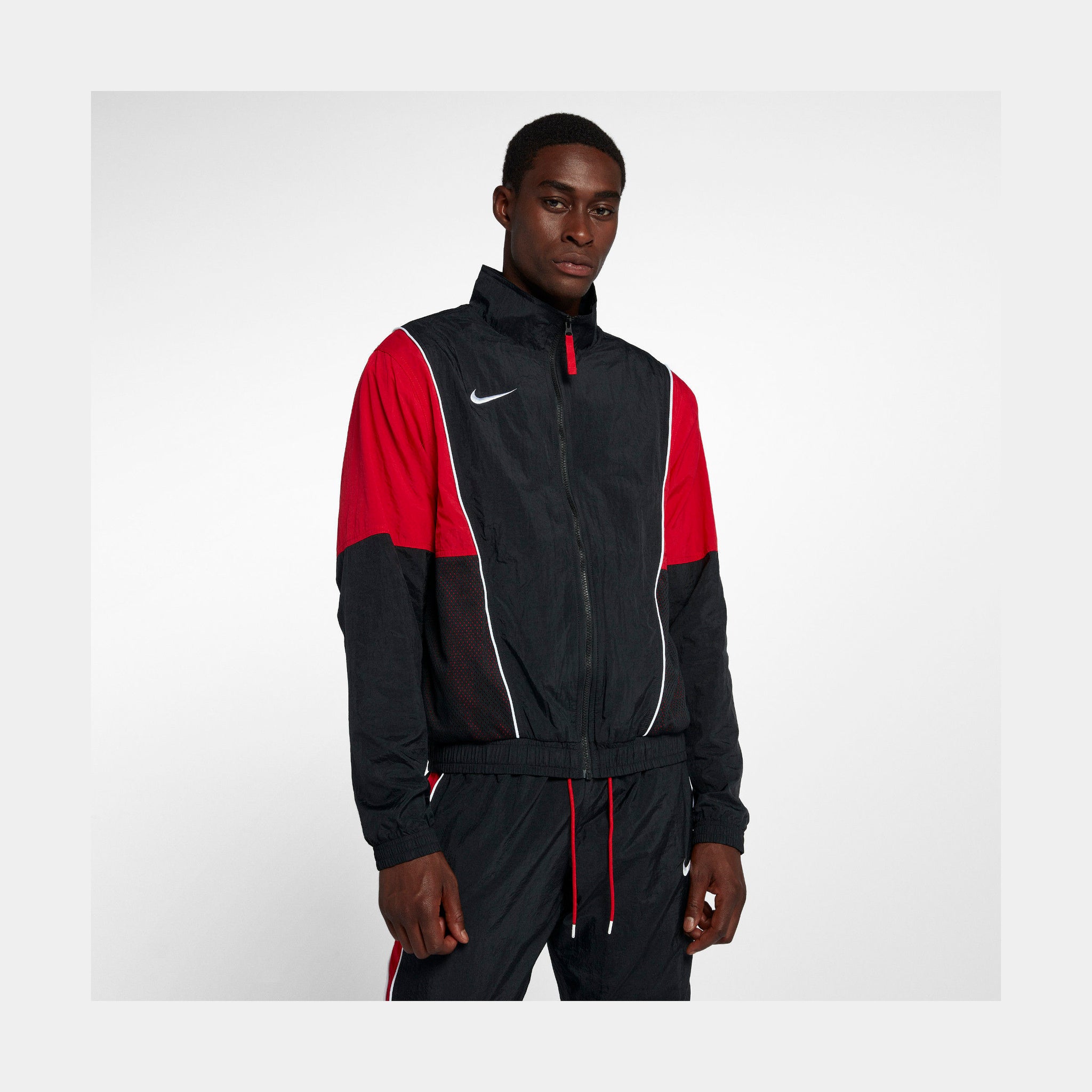 nike throwback men's tracksuit basketball jacket