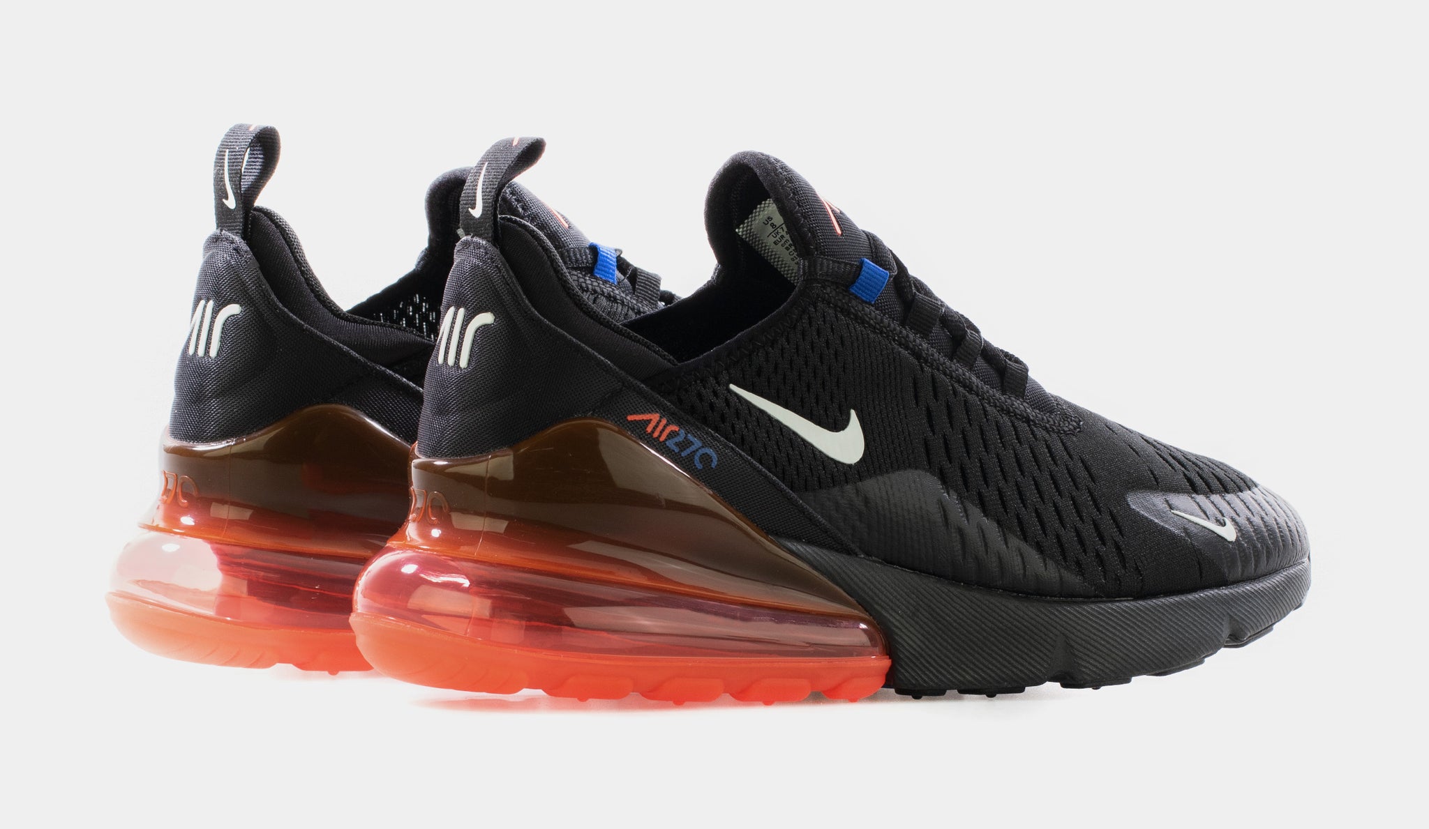 orange blue and black air max