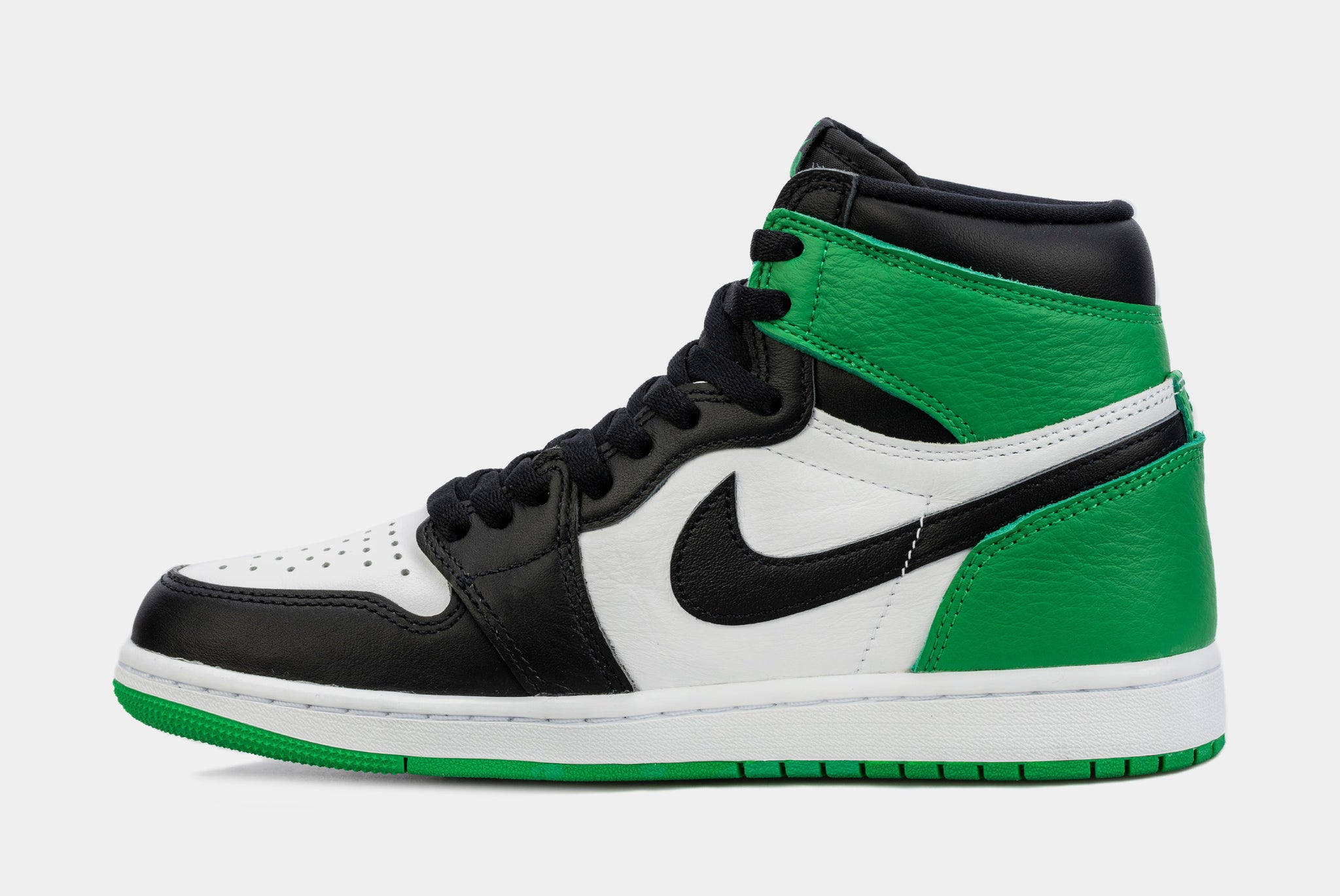 幻想的 Nike Air Jordan 1 Black and Lucky Green - 通販