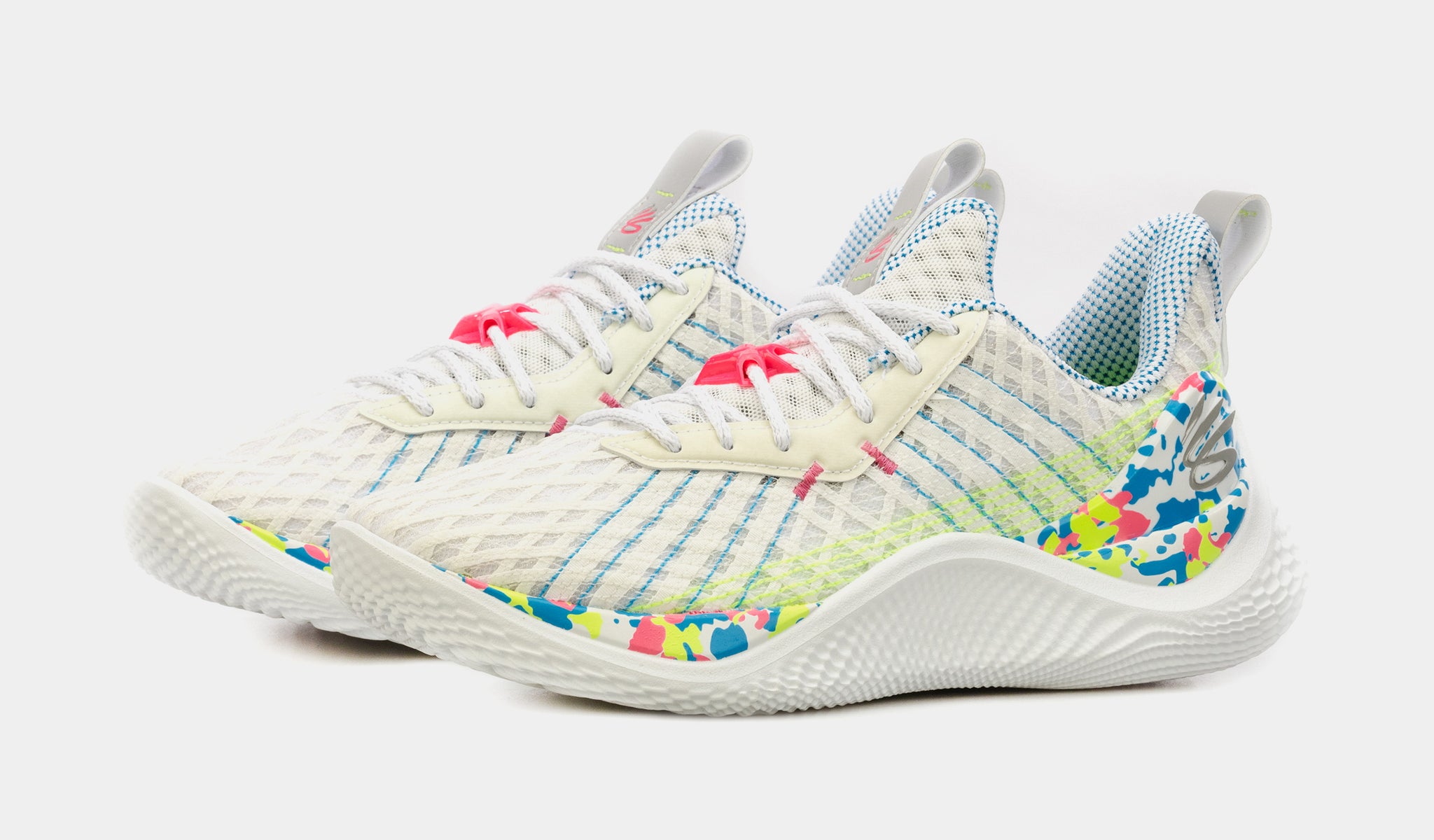 Under Armour Curry Flow 10 Splash Party Mens Basketball Shoes White Multi  Free Sh 3026271-100 – Shoe Palace