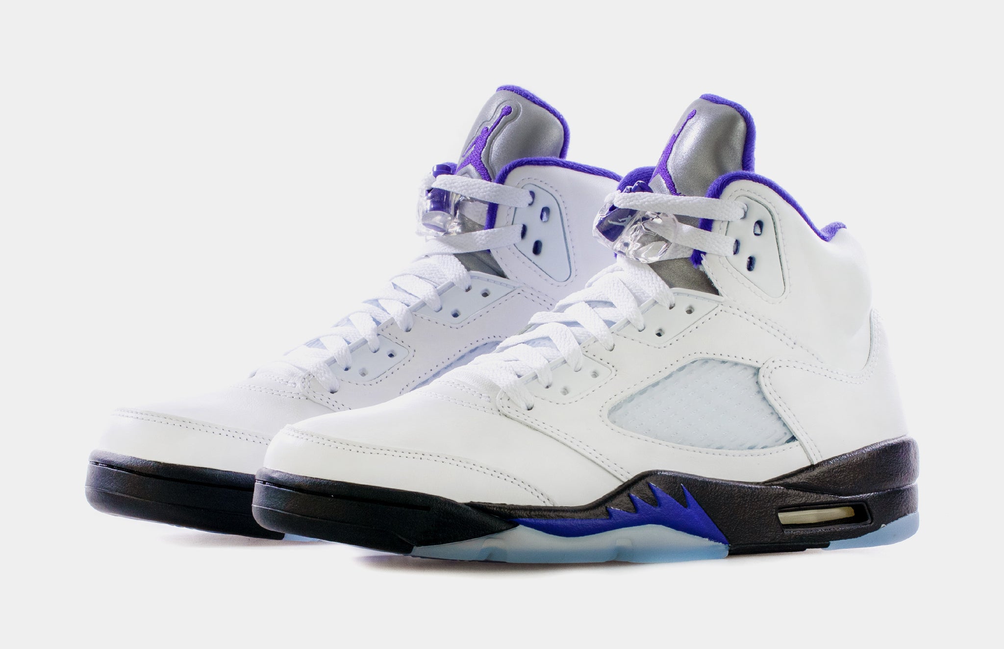 jordan 5 white blue