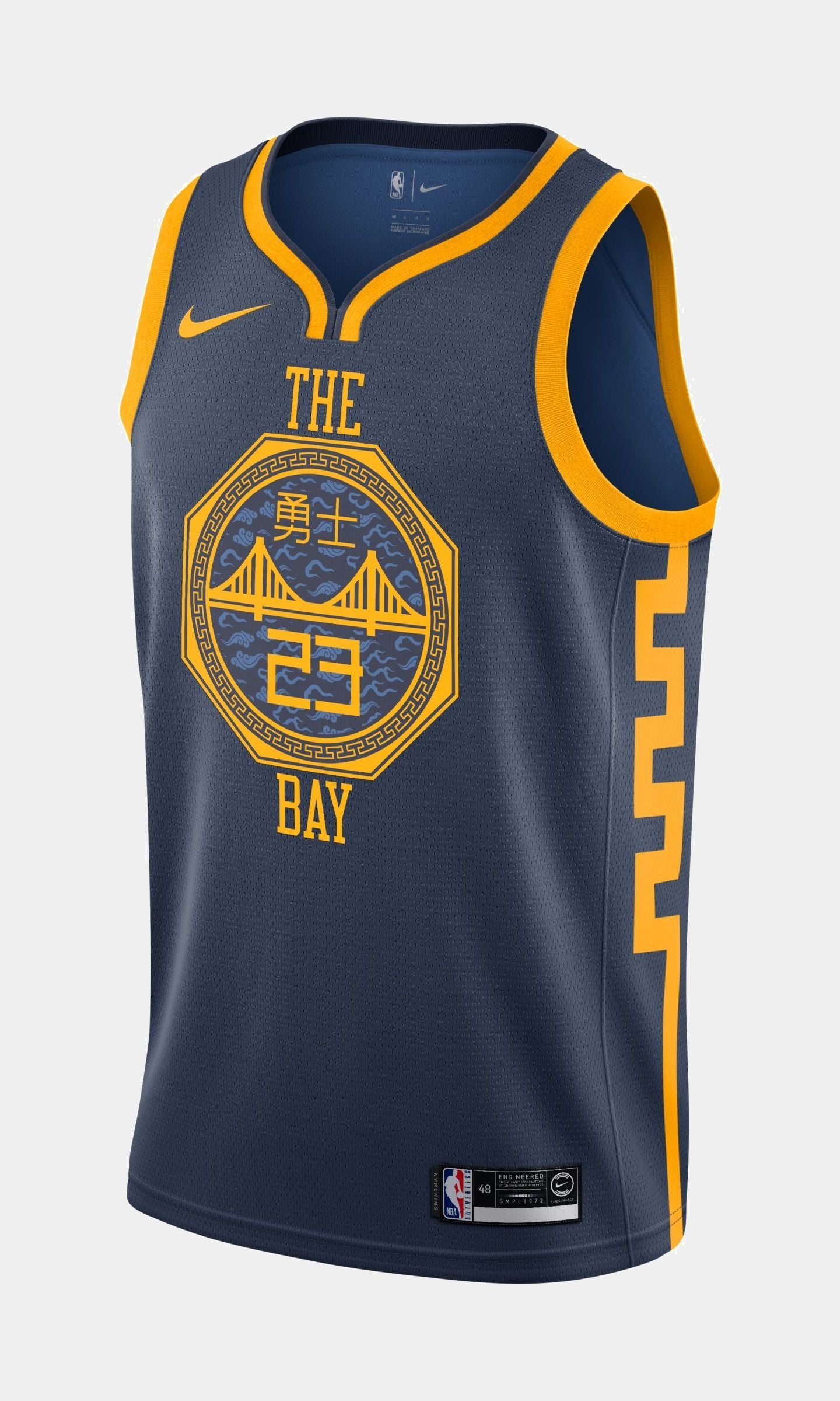 warriors black and blue jersey