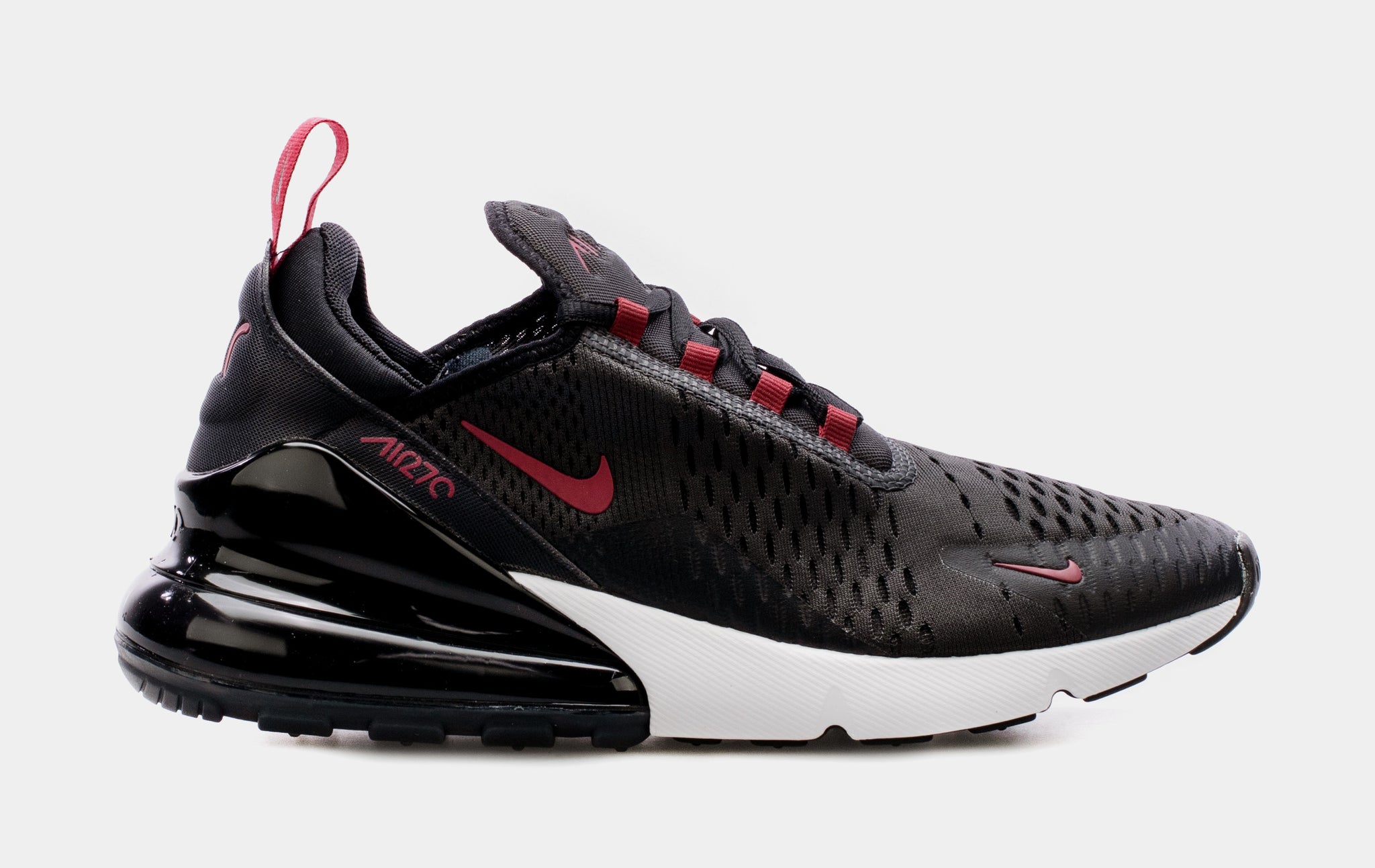 red and black air max 270s