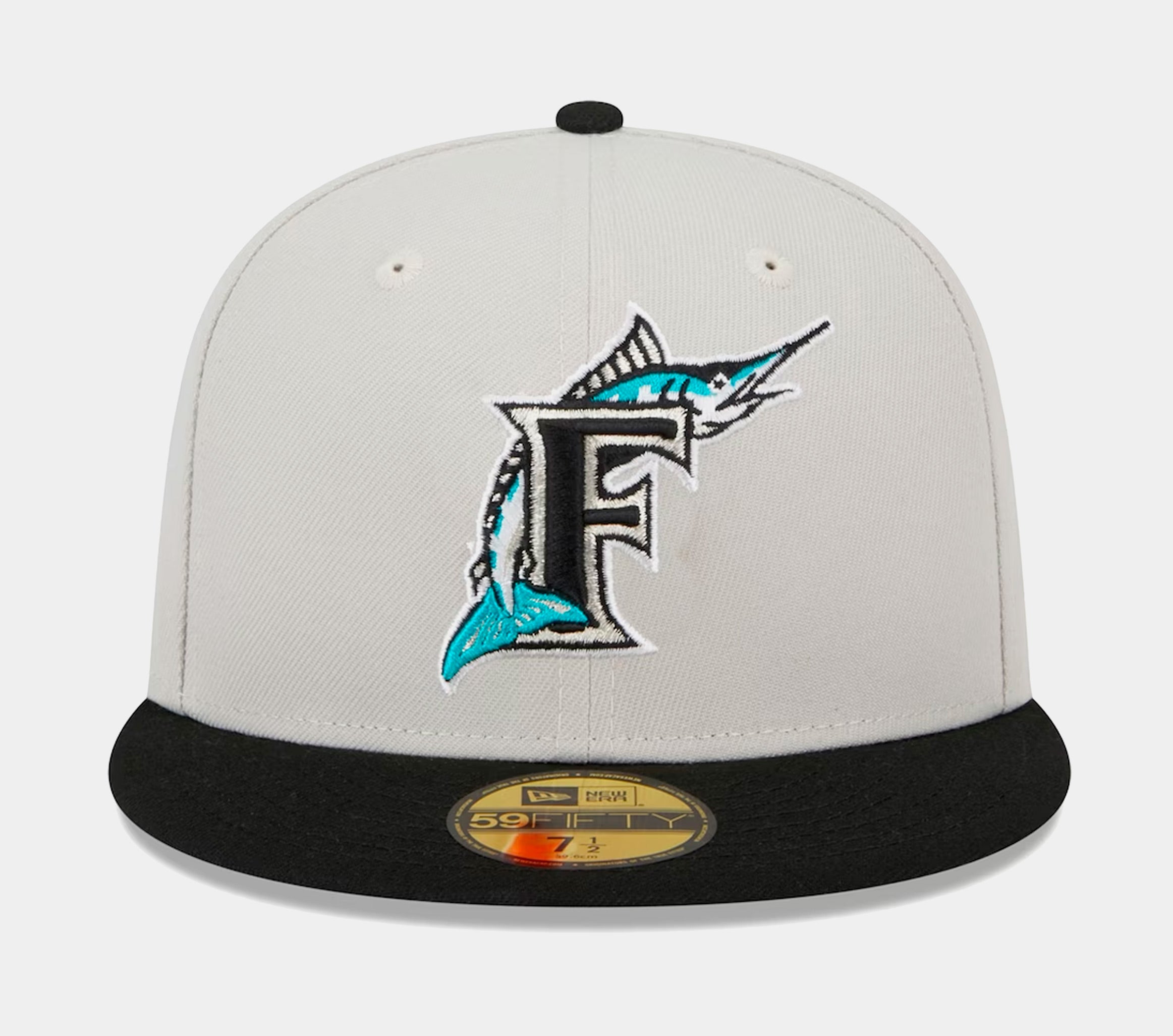 New Era 59FIFTY Florida Marlins World Class Fitted Hat in Beige | Size 7 3/8 | 60355958