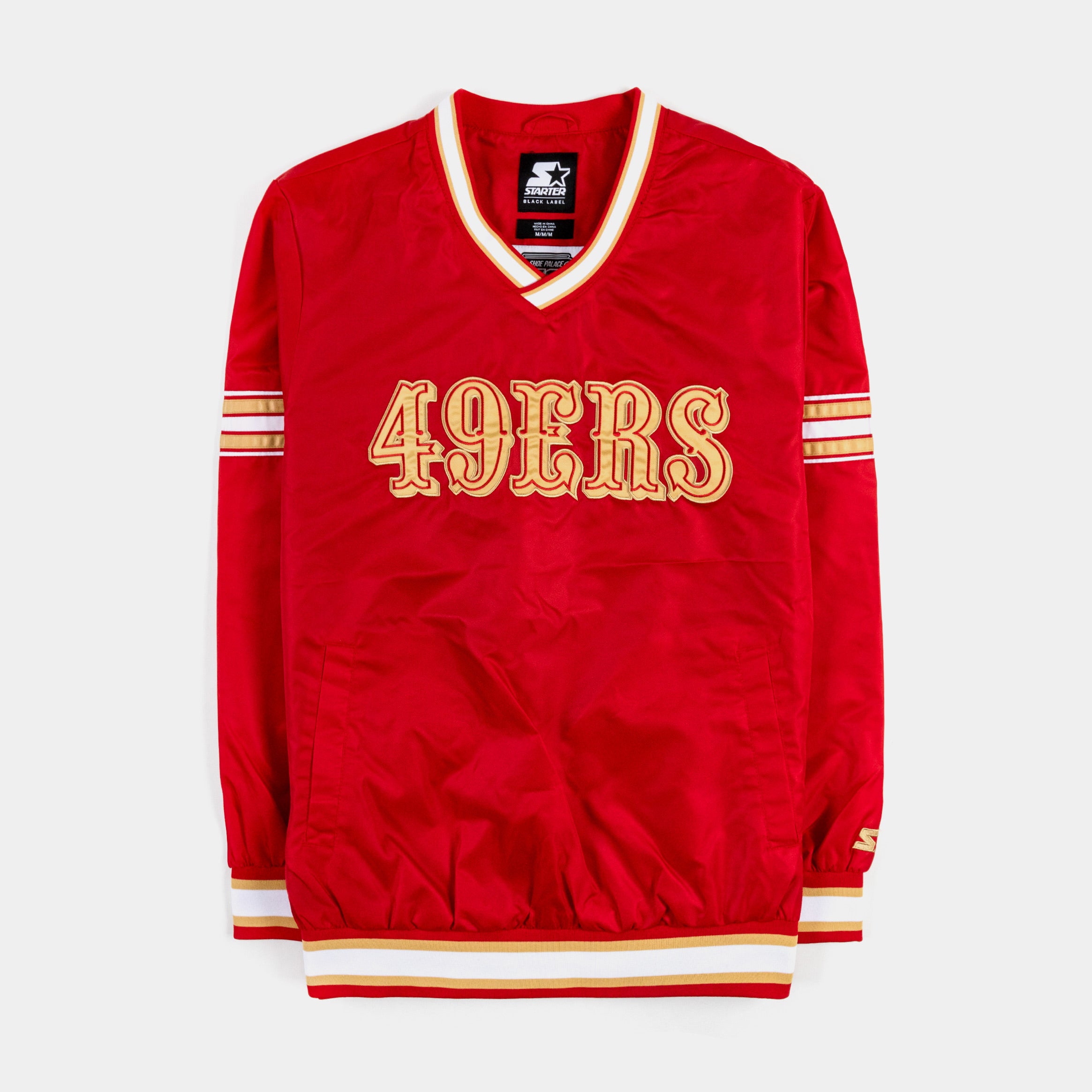 GIII/STARTER San Francisco 49ers Renegade Nylon Pullover Windbreaker Mens Jacket (Red)