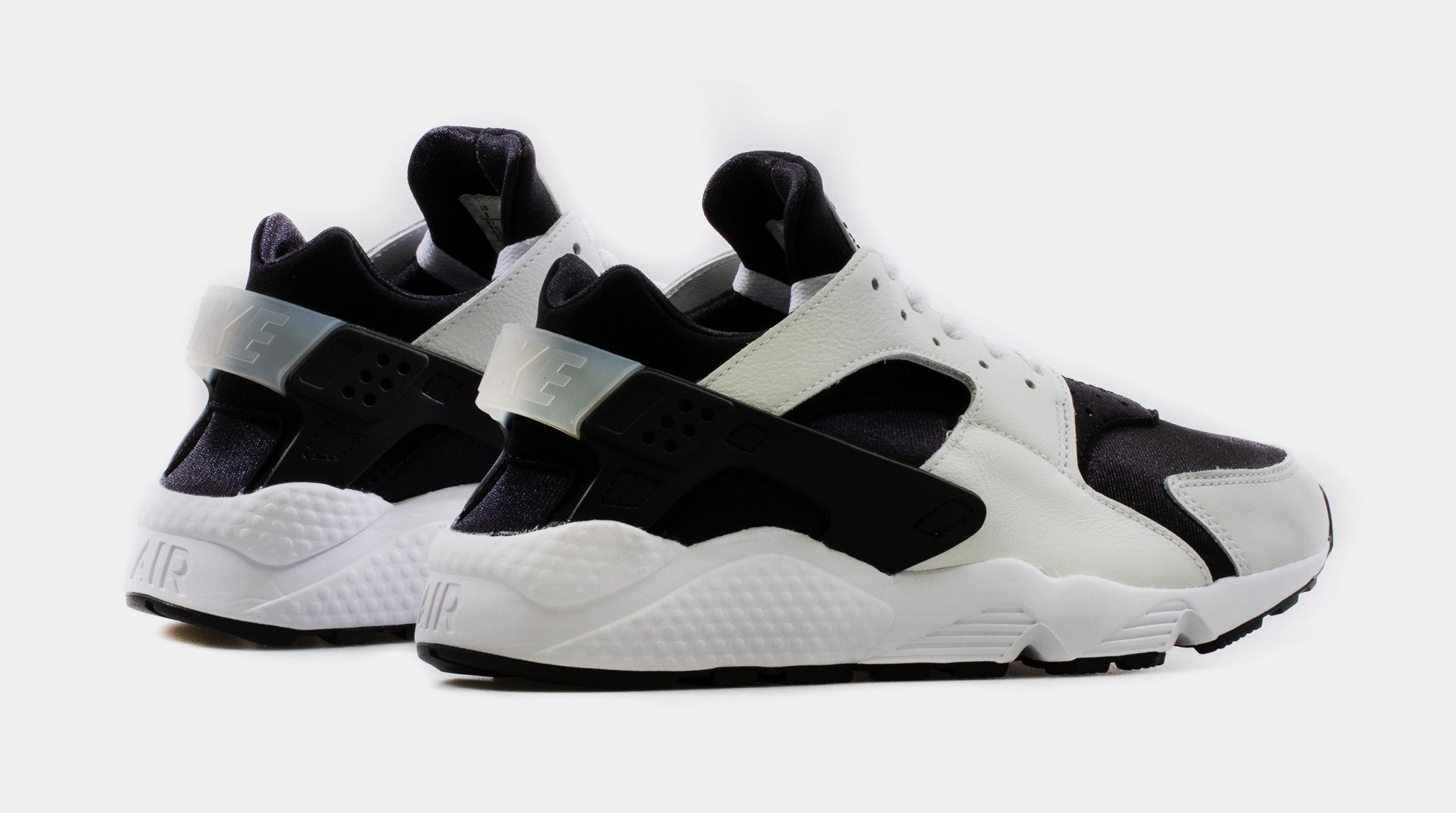 black and white huaraches men