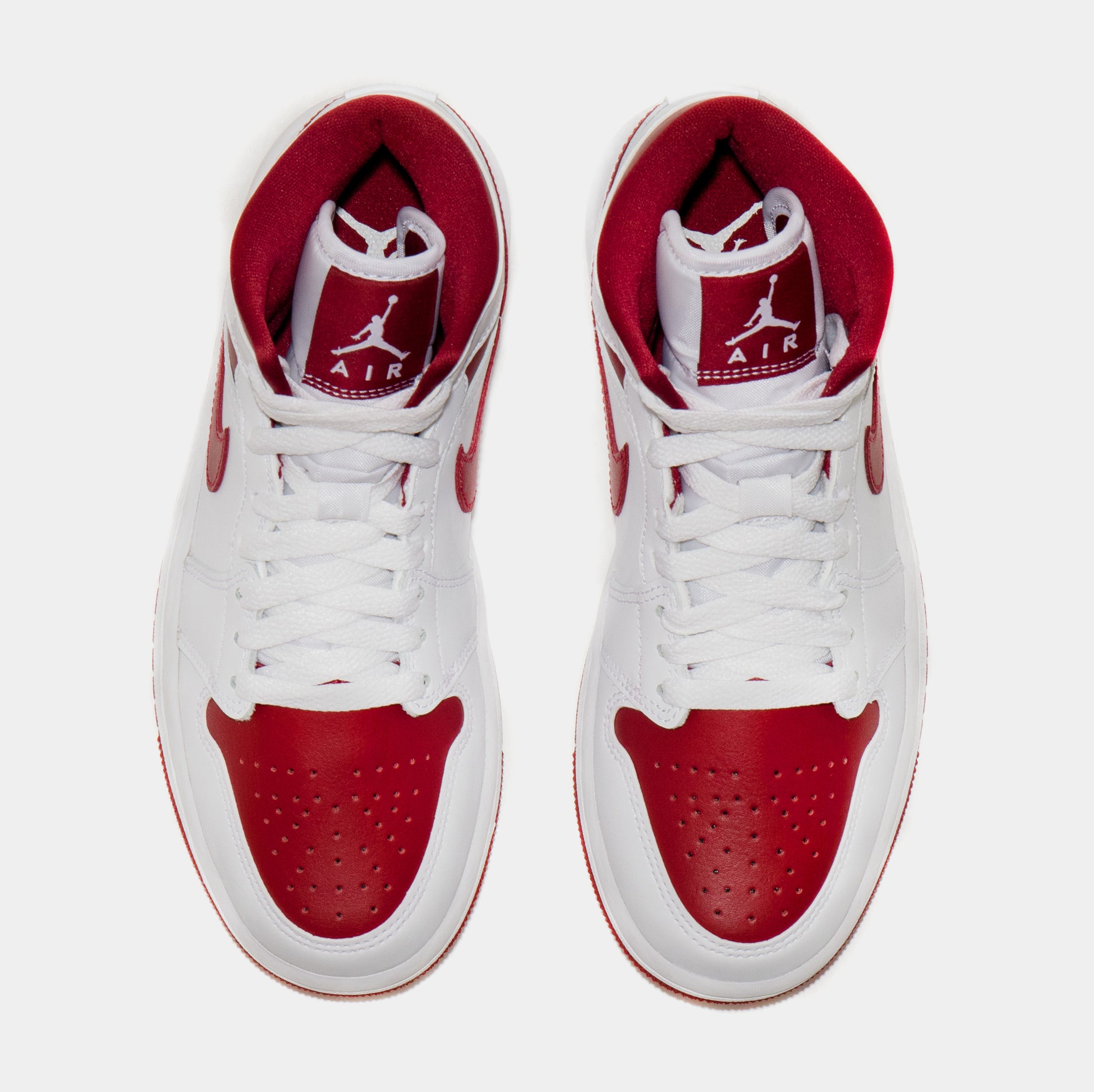 air jordan mid white red