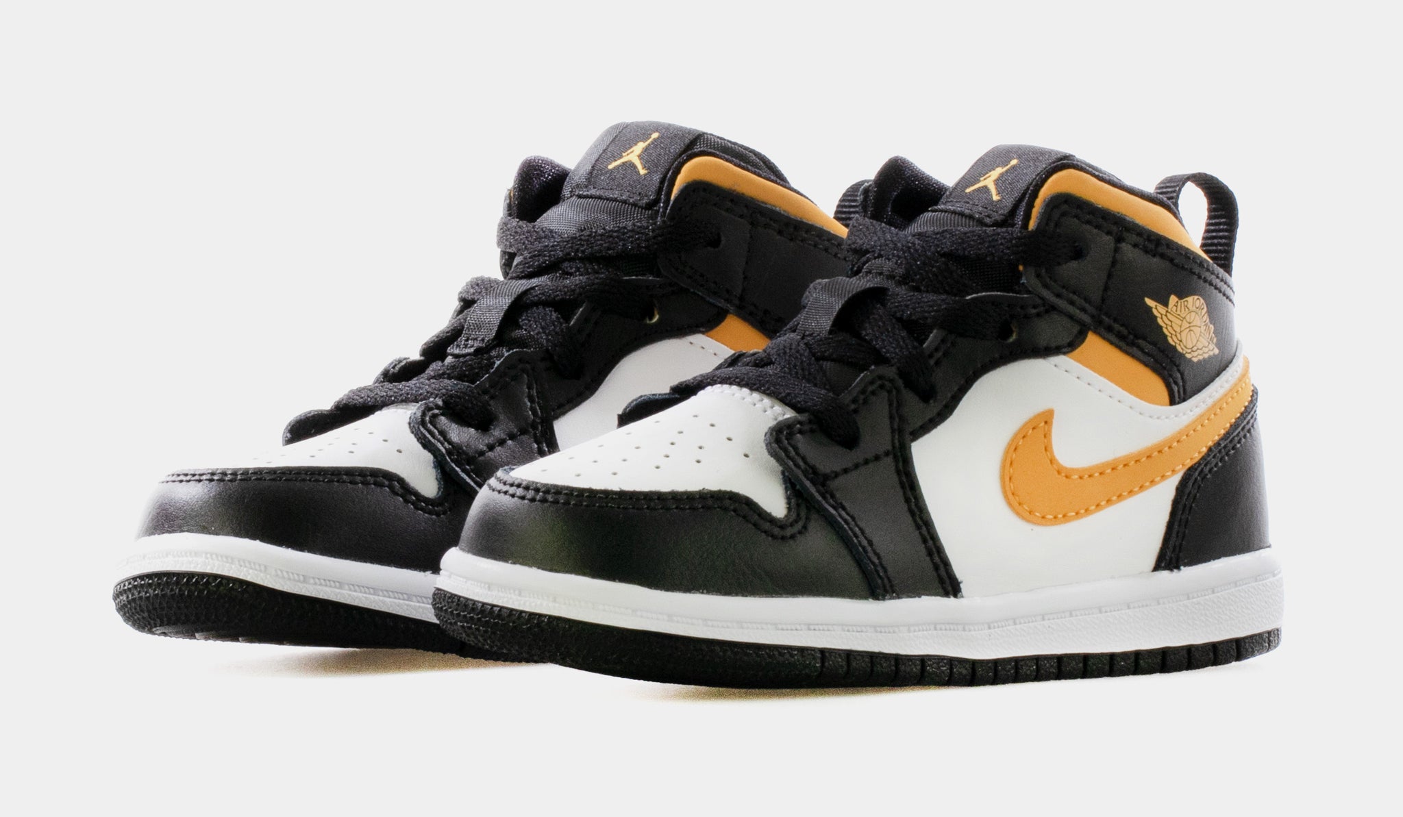 black and yellow jordans for toddlers