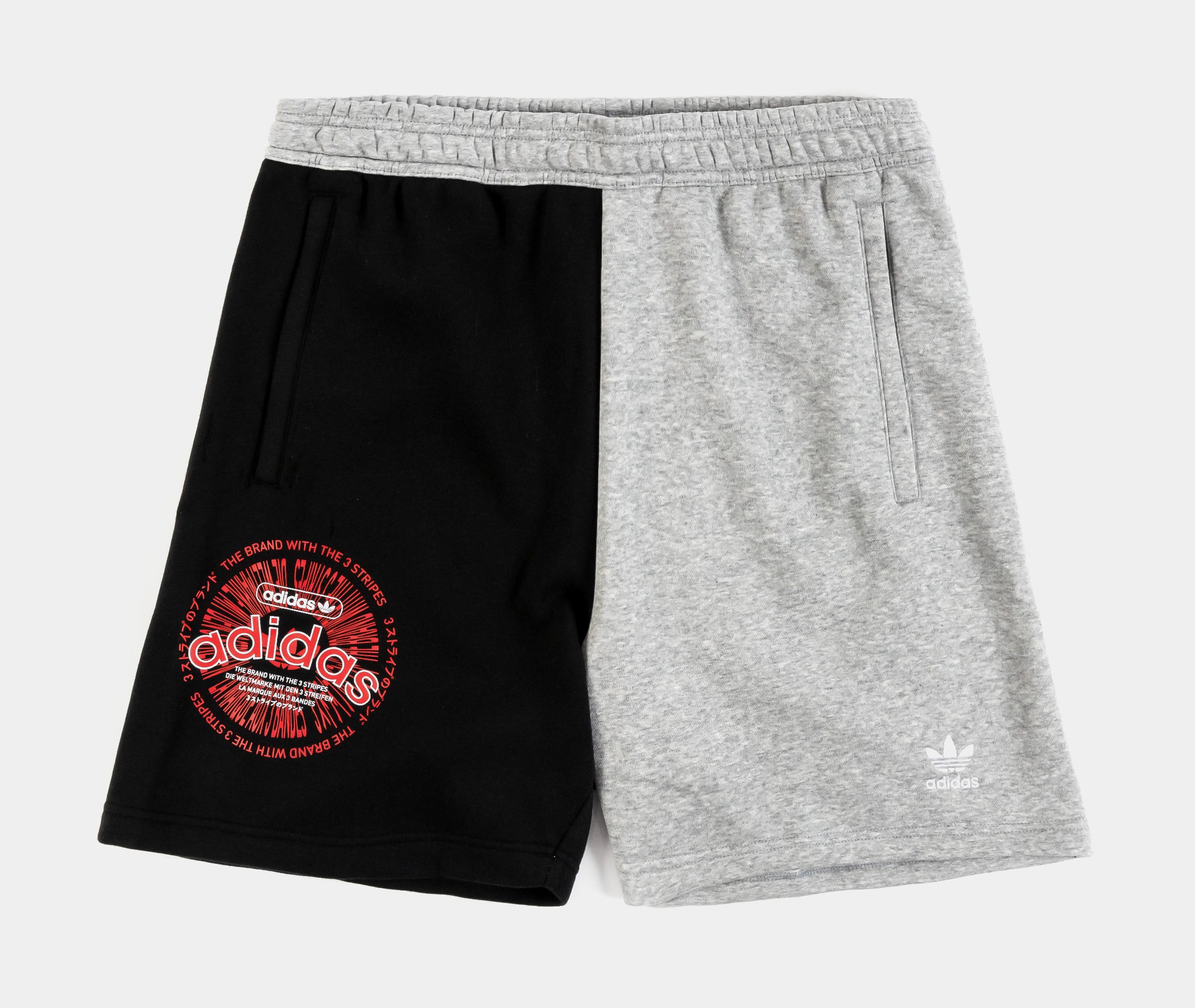 adidas Fleece Mens Shorts Black Grey IL2402 – Palace