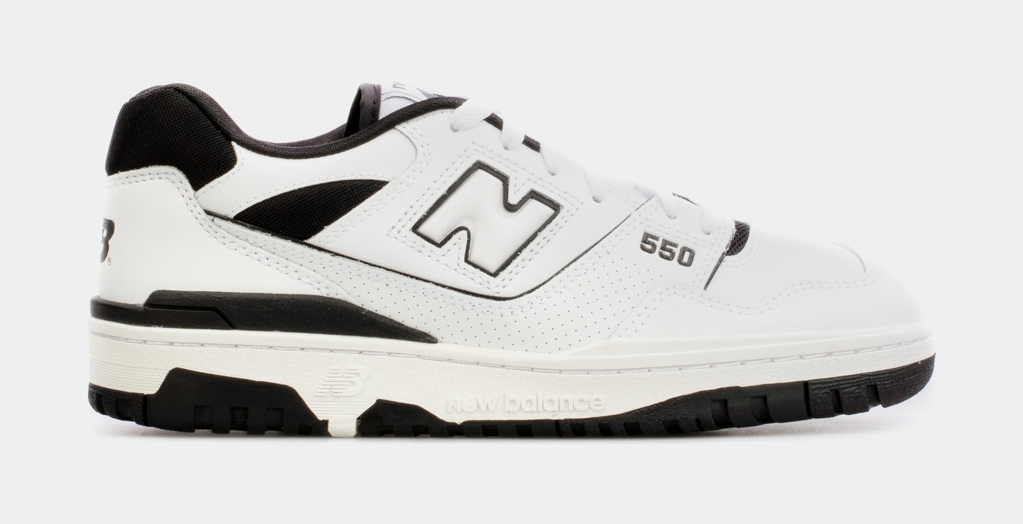 black and white new balance 550