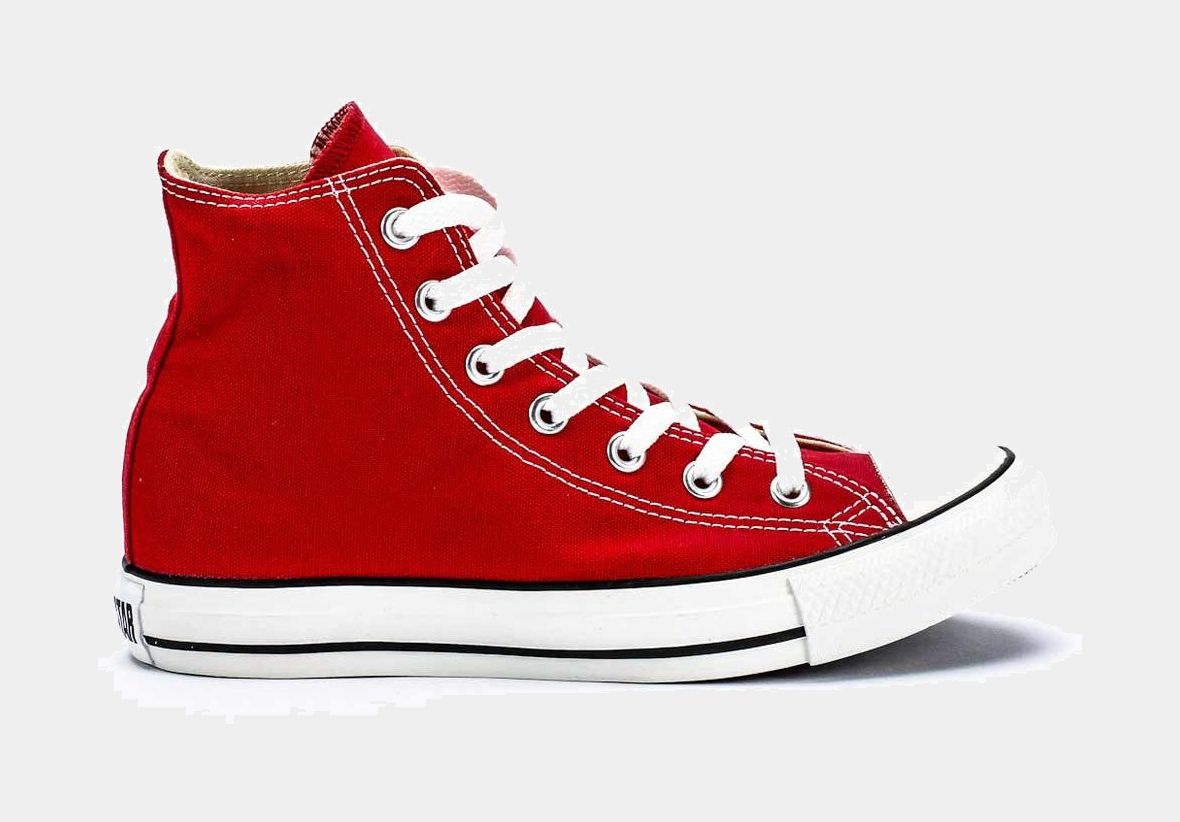 solid red converse