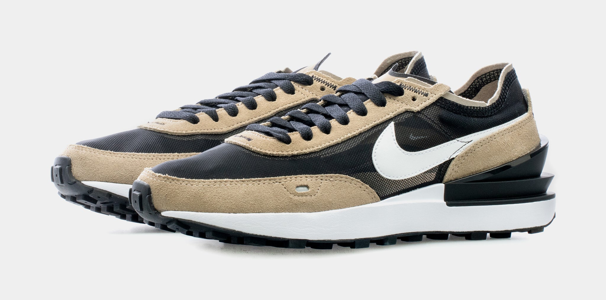 brown nike waffle