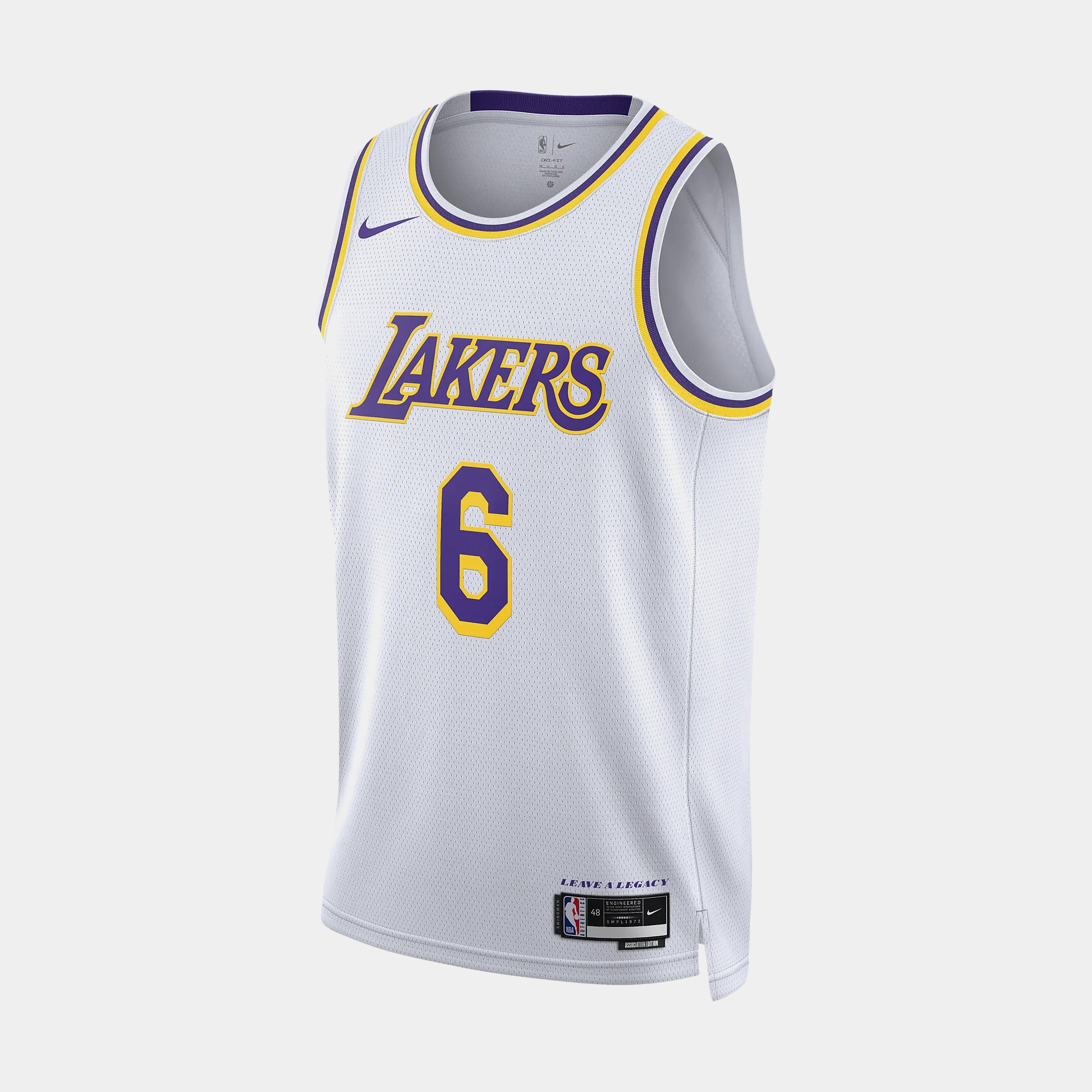  Lebron James Los Angeles Lakers Purple Yellow #6 Youth 8-20  Alternate Edition Swingman Player Jersey (8) : Sports & Outdoors