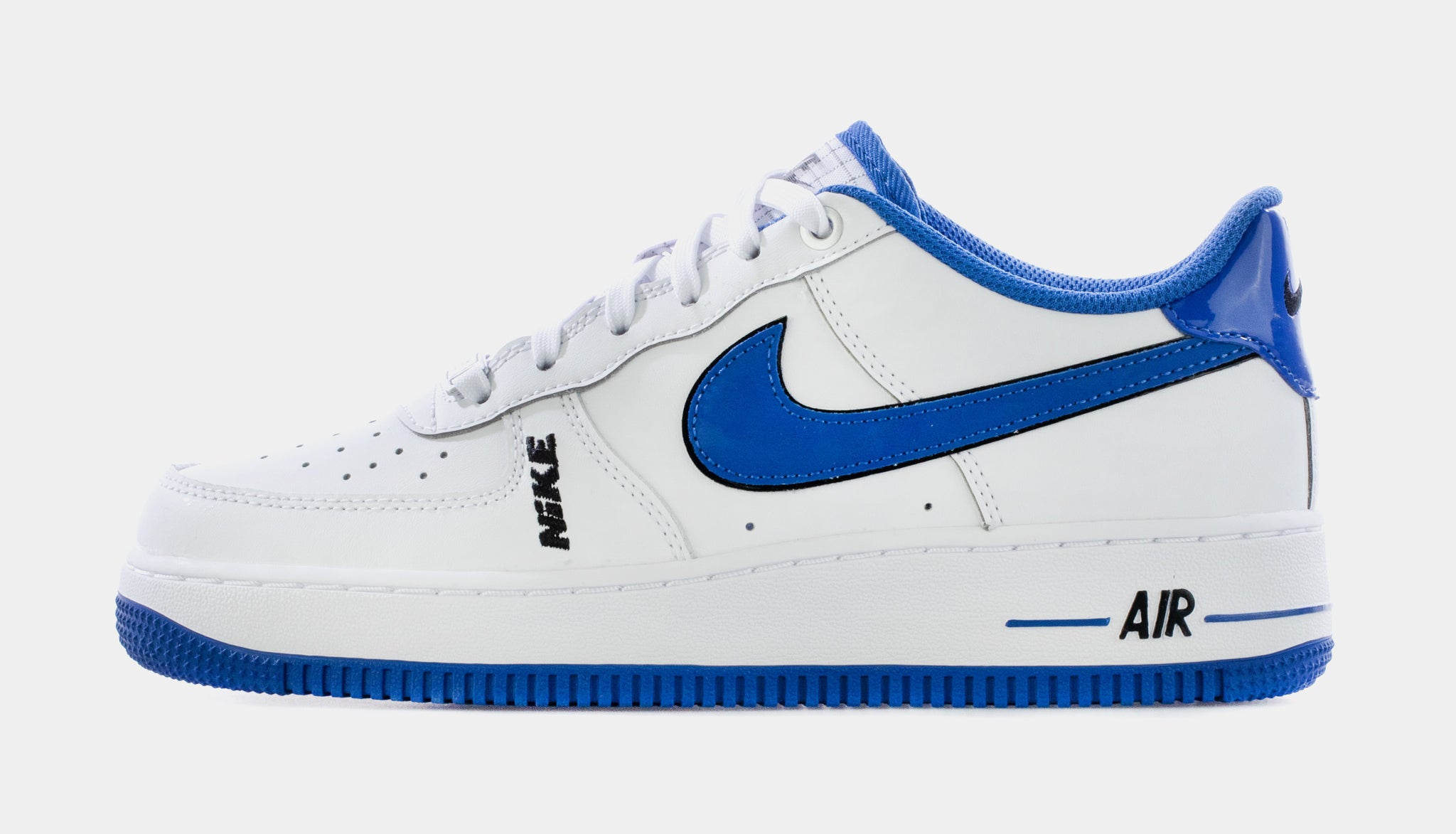 white and blue air force 1 lv8