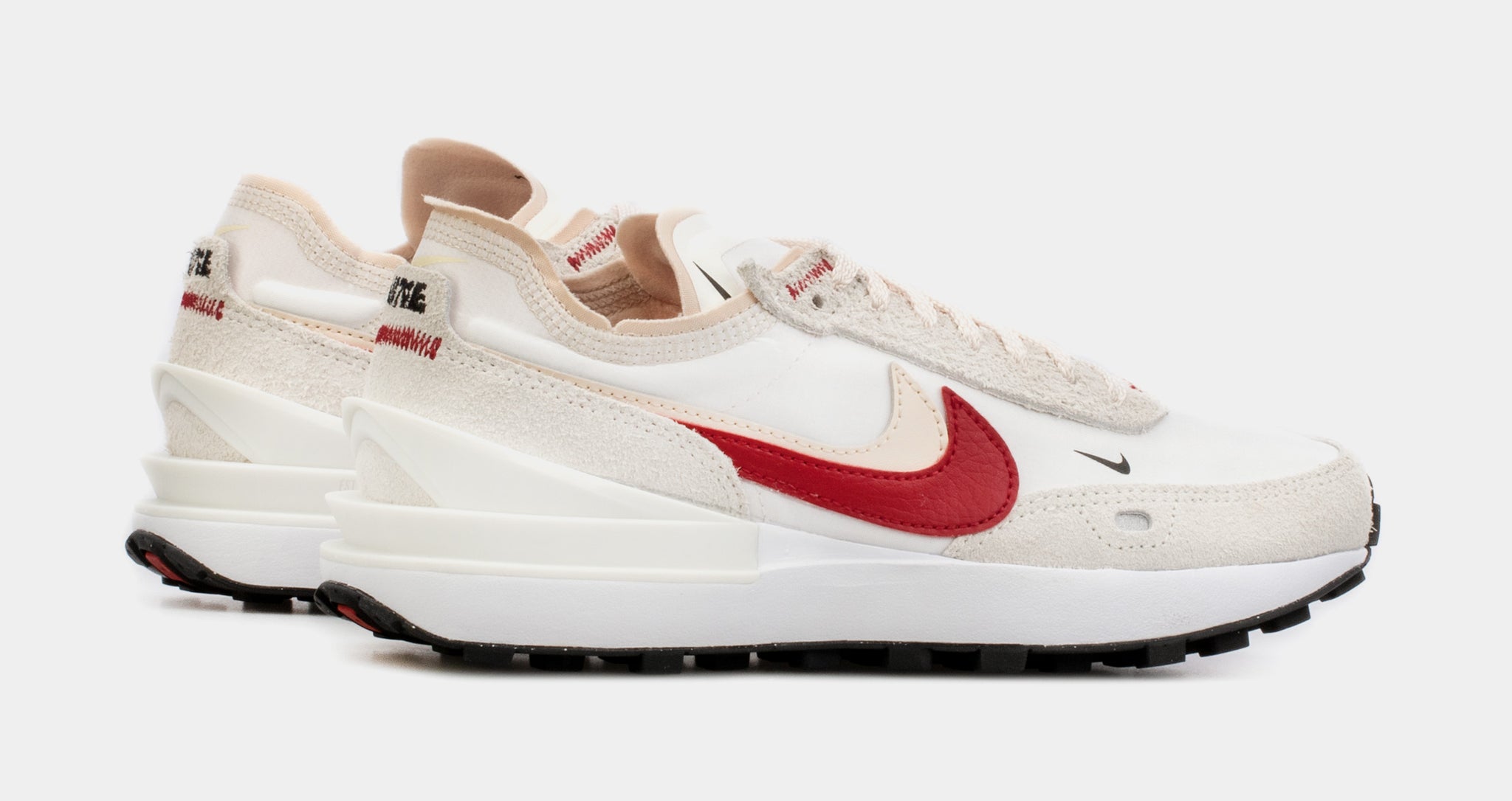 Nike Waffle One Double Swoosh Womens Shoes White Red DX4309-100 – Palace