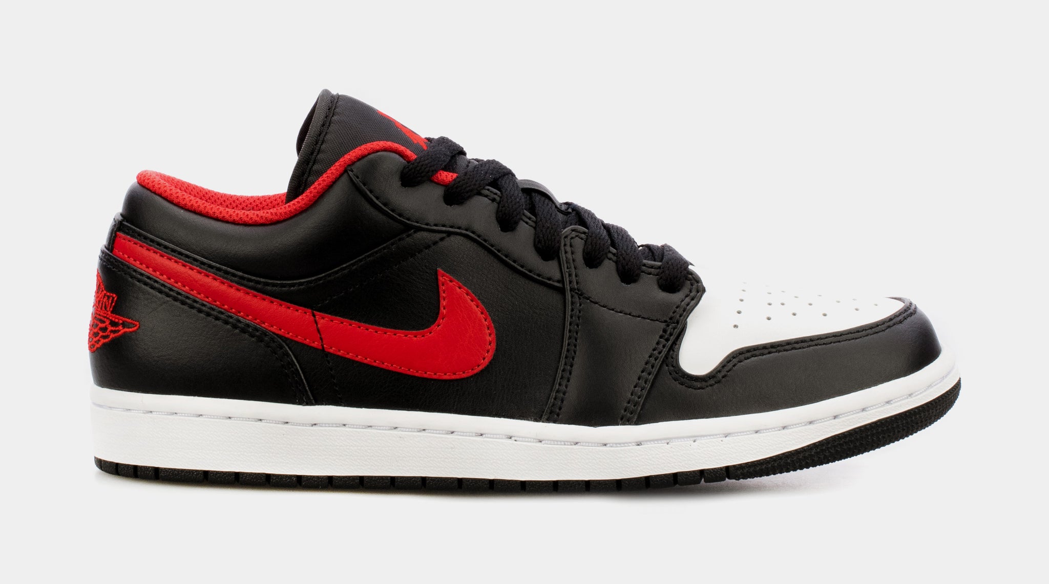 black red and white jordan 1 low