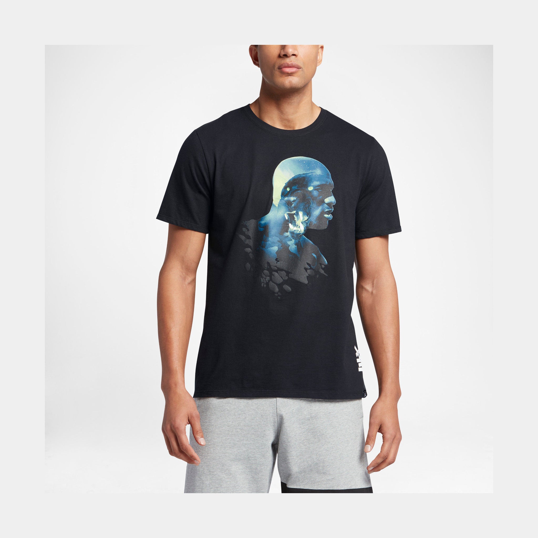 black cat jordan shirt