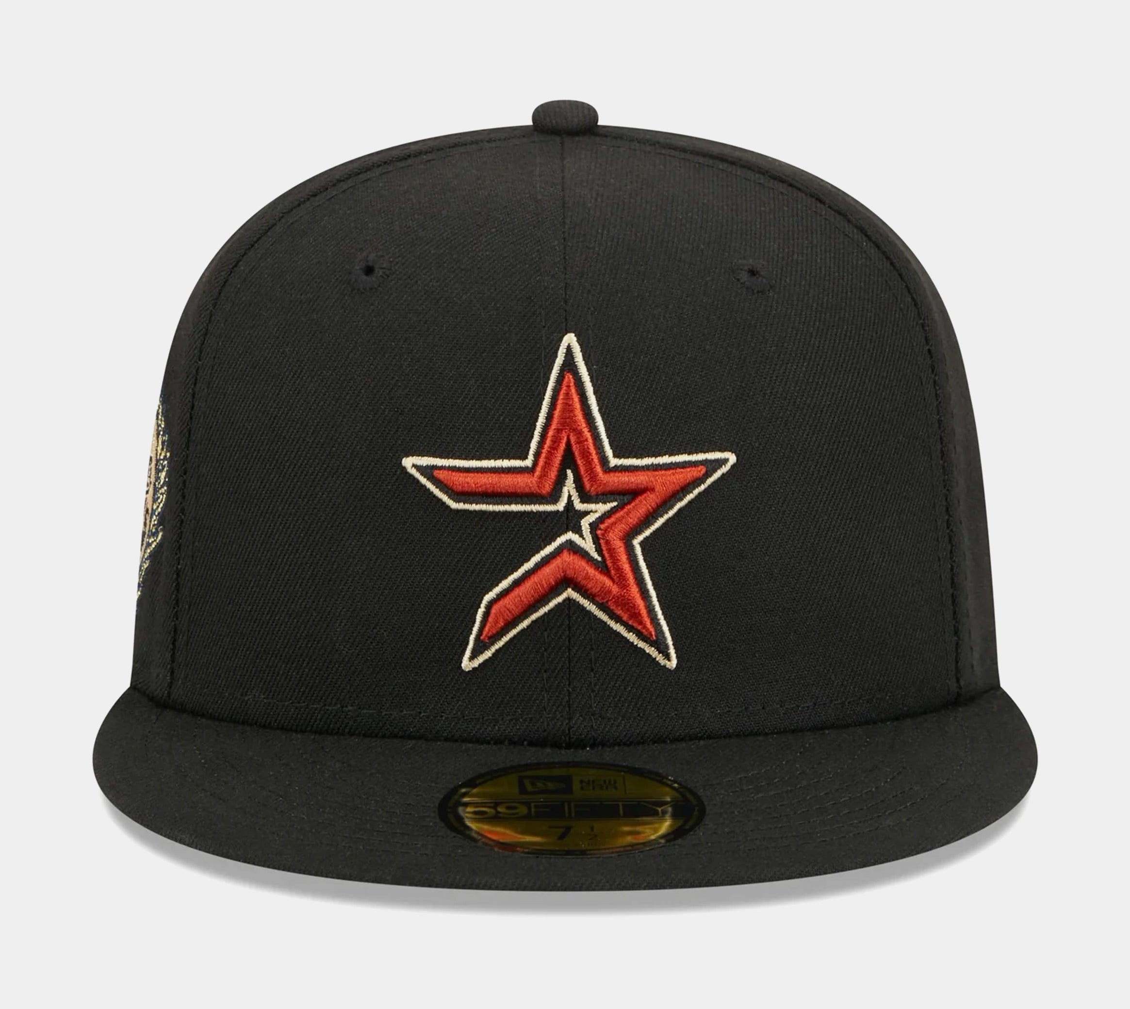 New Era Houston Astros Laurel Sidepatch 59FIFTY Mens Hat (Black)