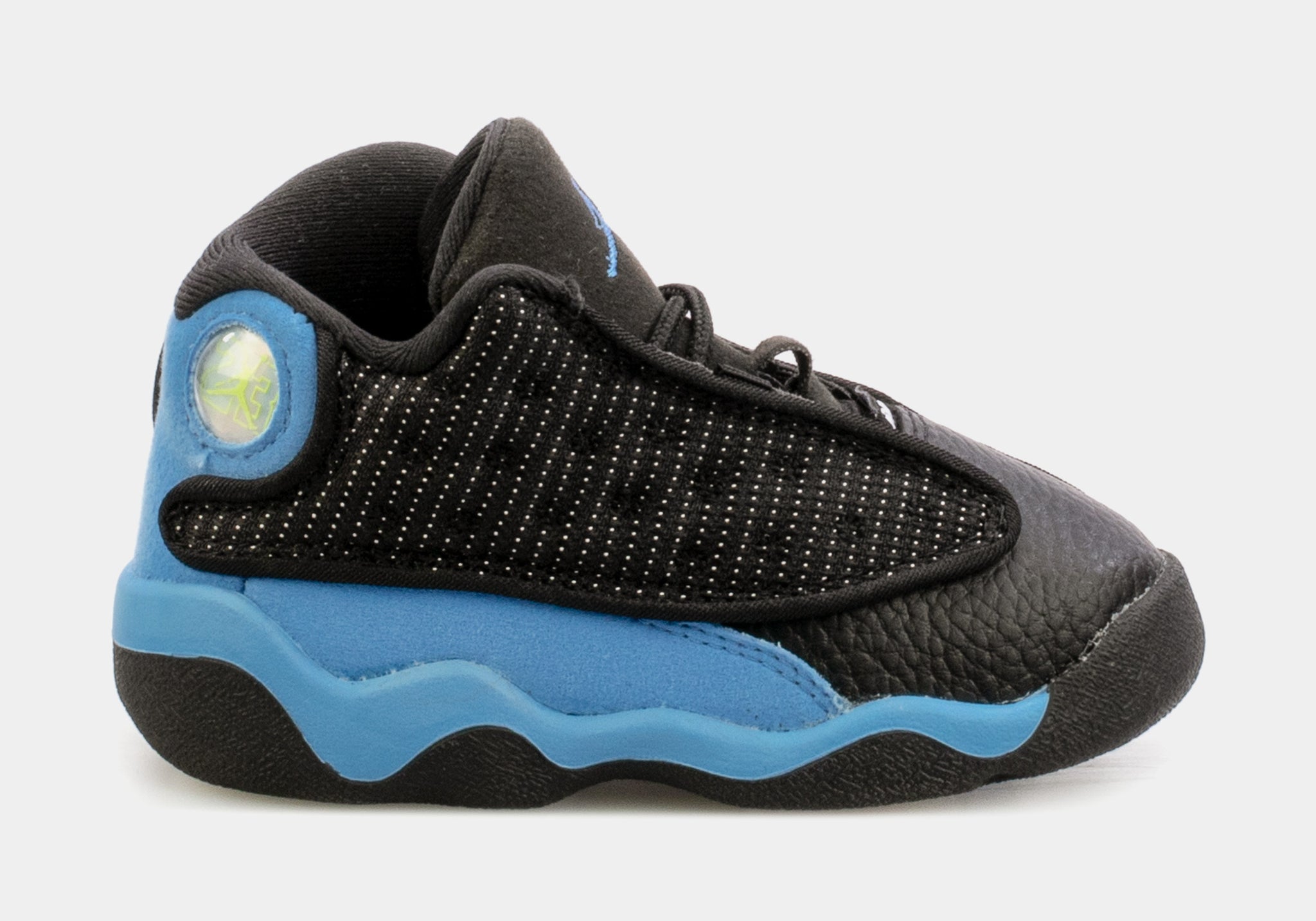 black and blue toddler jordans