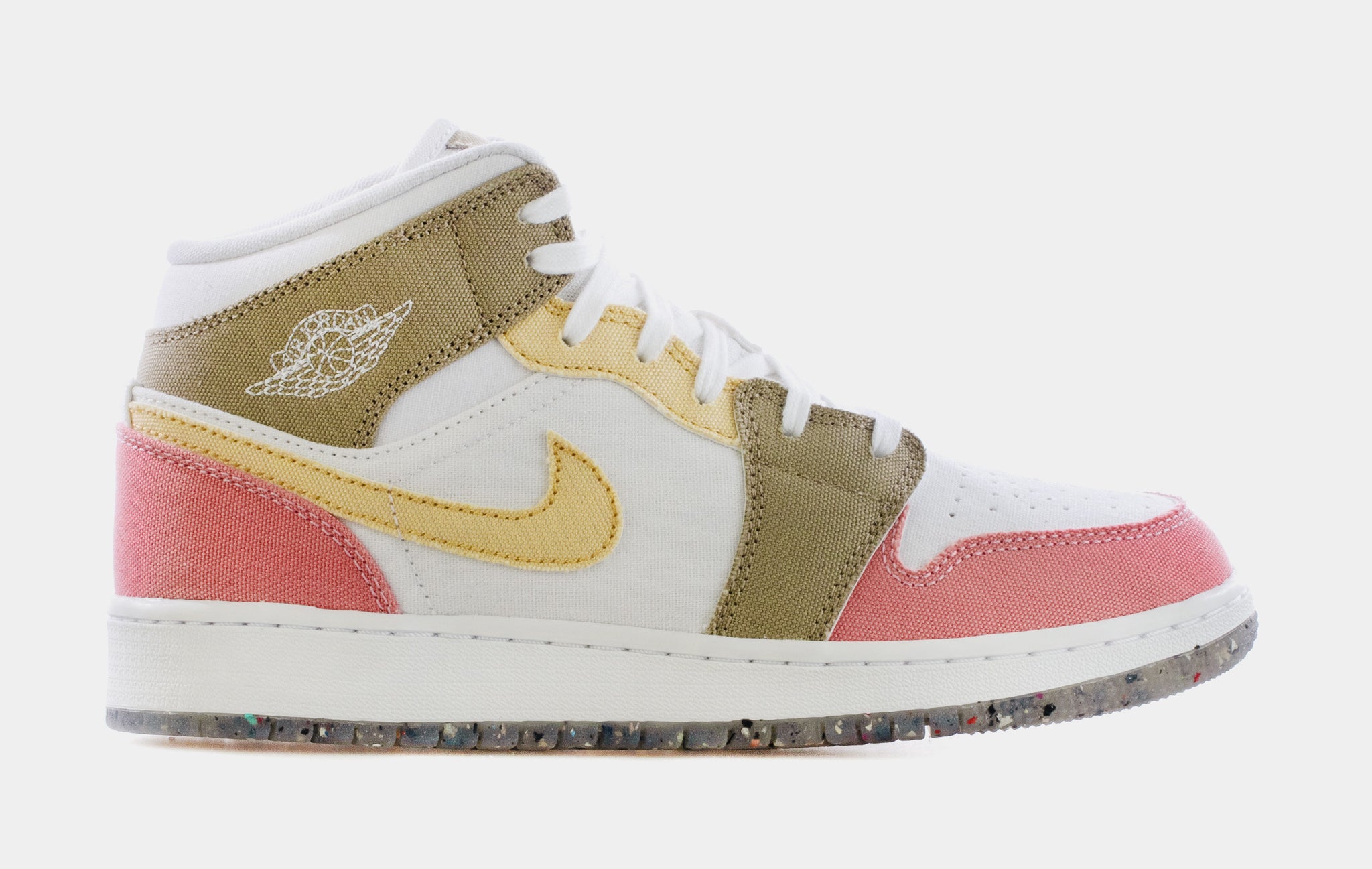 beige and pink jordans