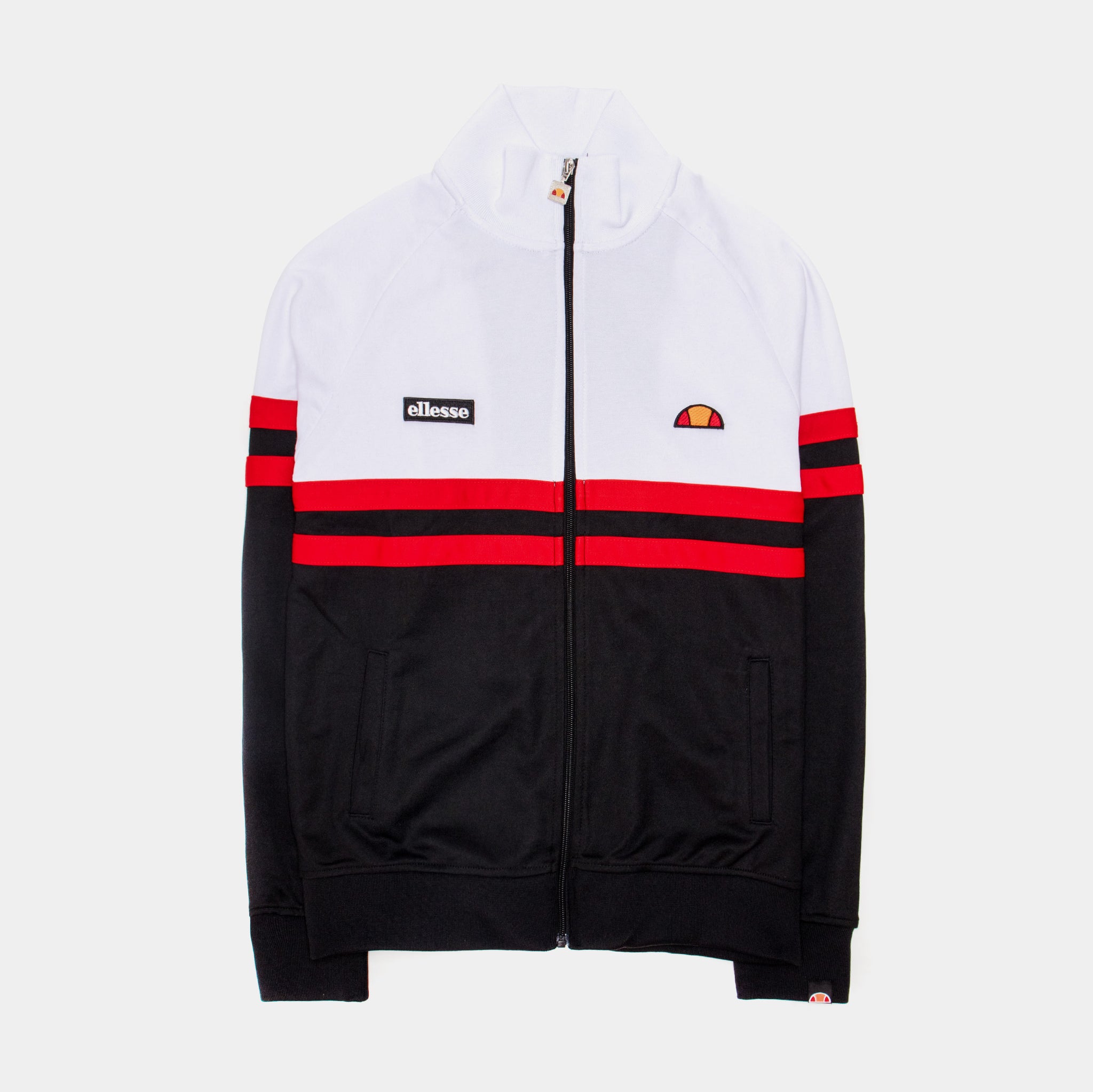 Ellesse Rimini Half-Zip Track Jacket Mens Jacket Black White