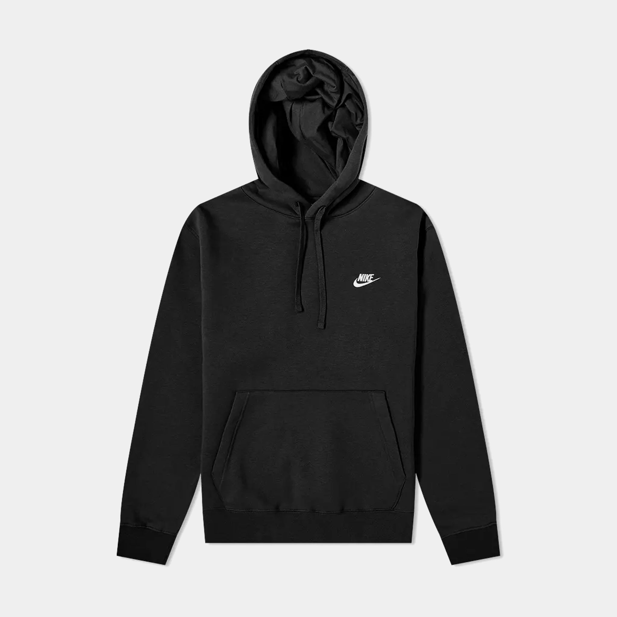 nike men's sportswear club fleece hoodie black