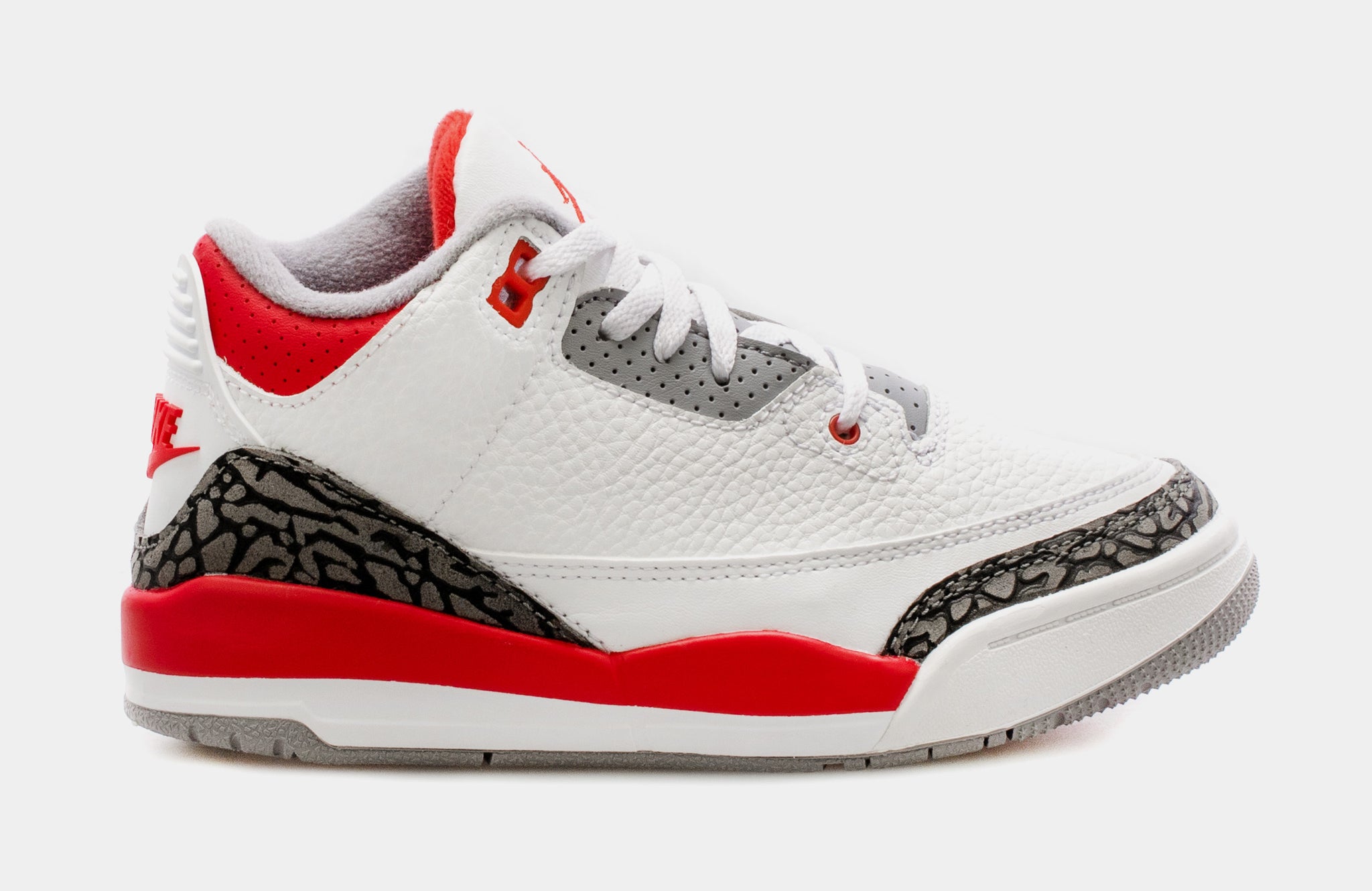 Air Jordan 3 Retro OG Fire Red Preschool Lifestyle Shoes (White/Red) Free  Shipping