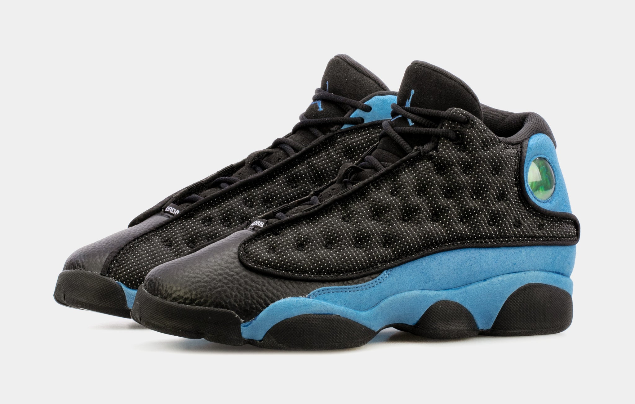 black and blue jordan 13s