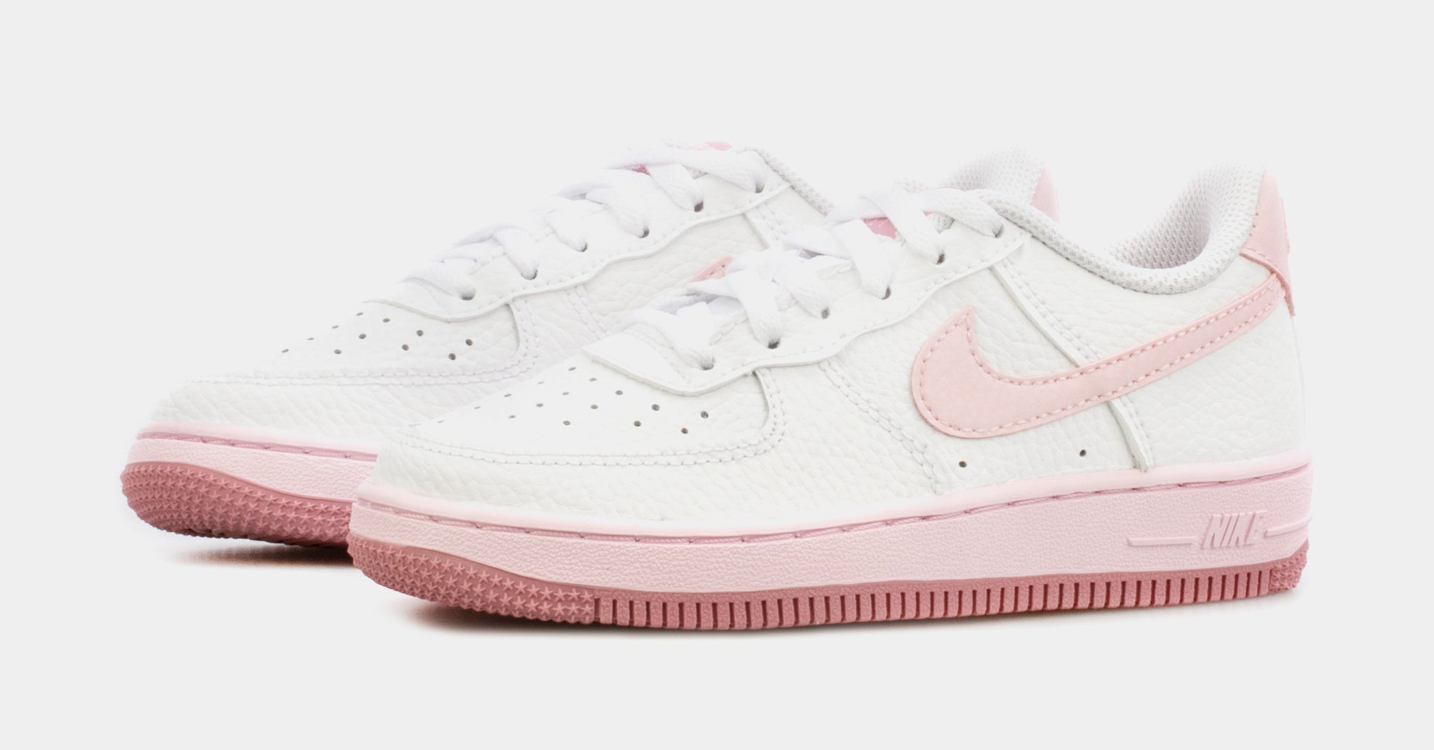 pink and white air force 1 preschool