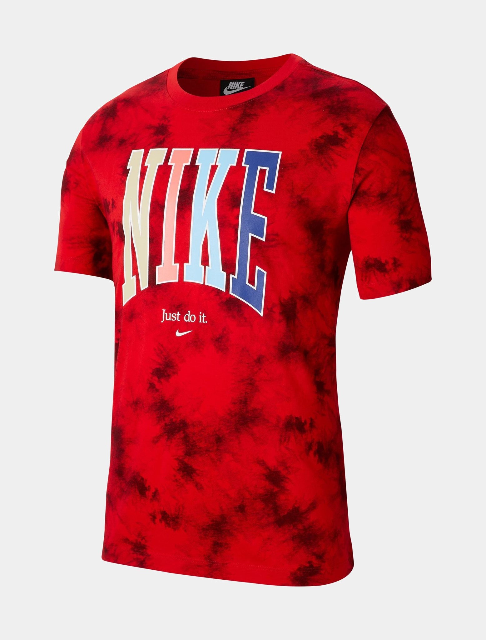 nike red tie dye shirt