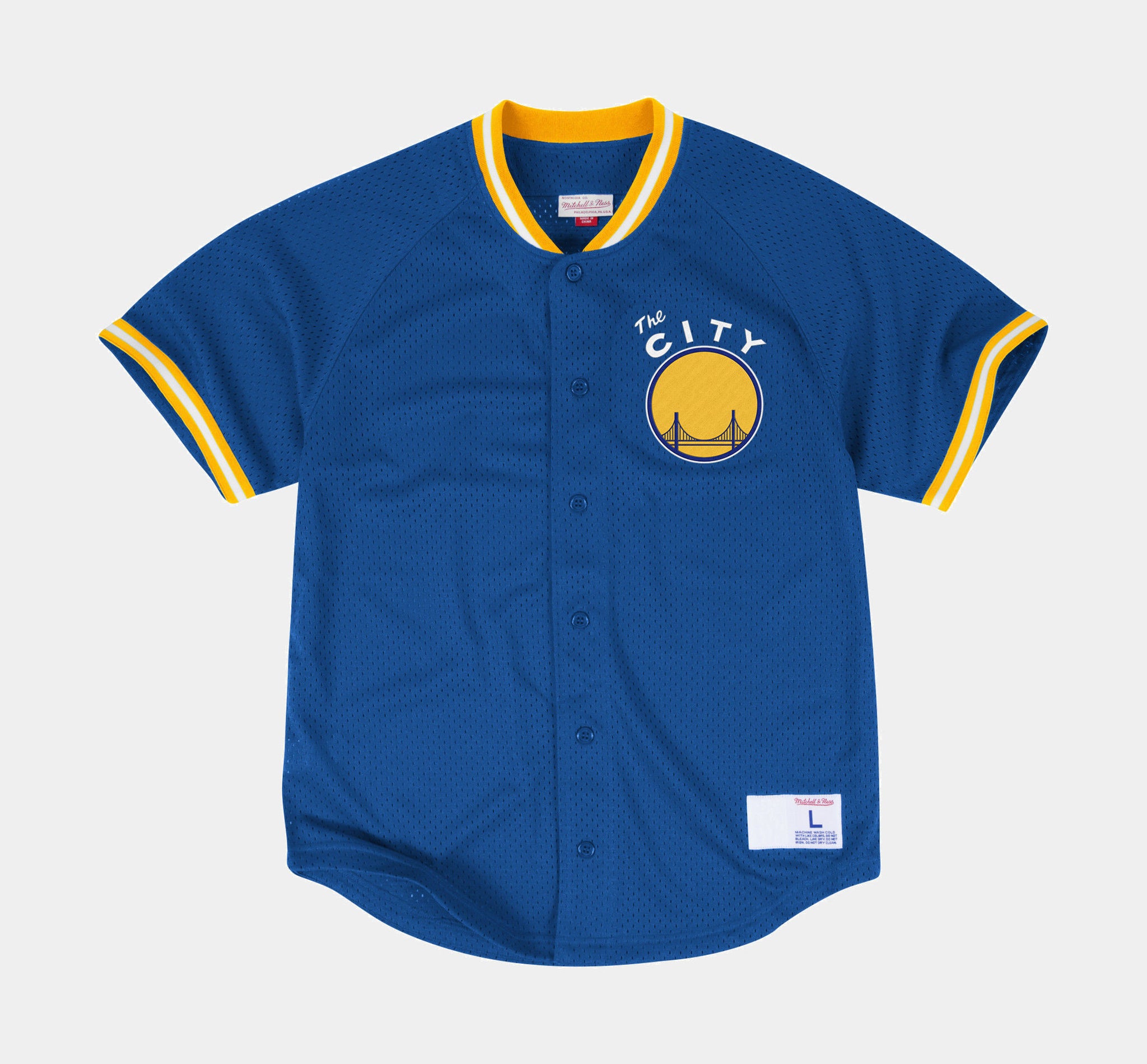 warriors button up jersey