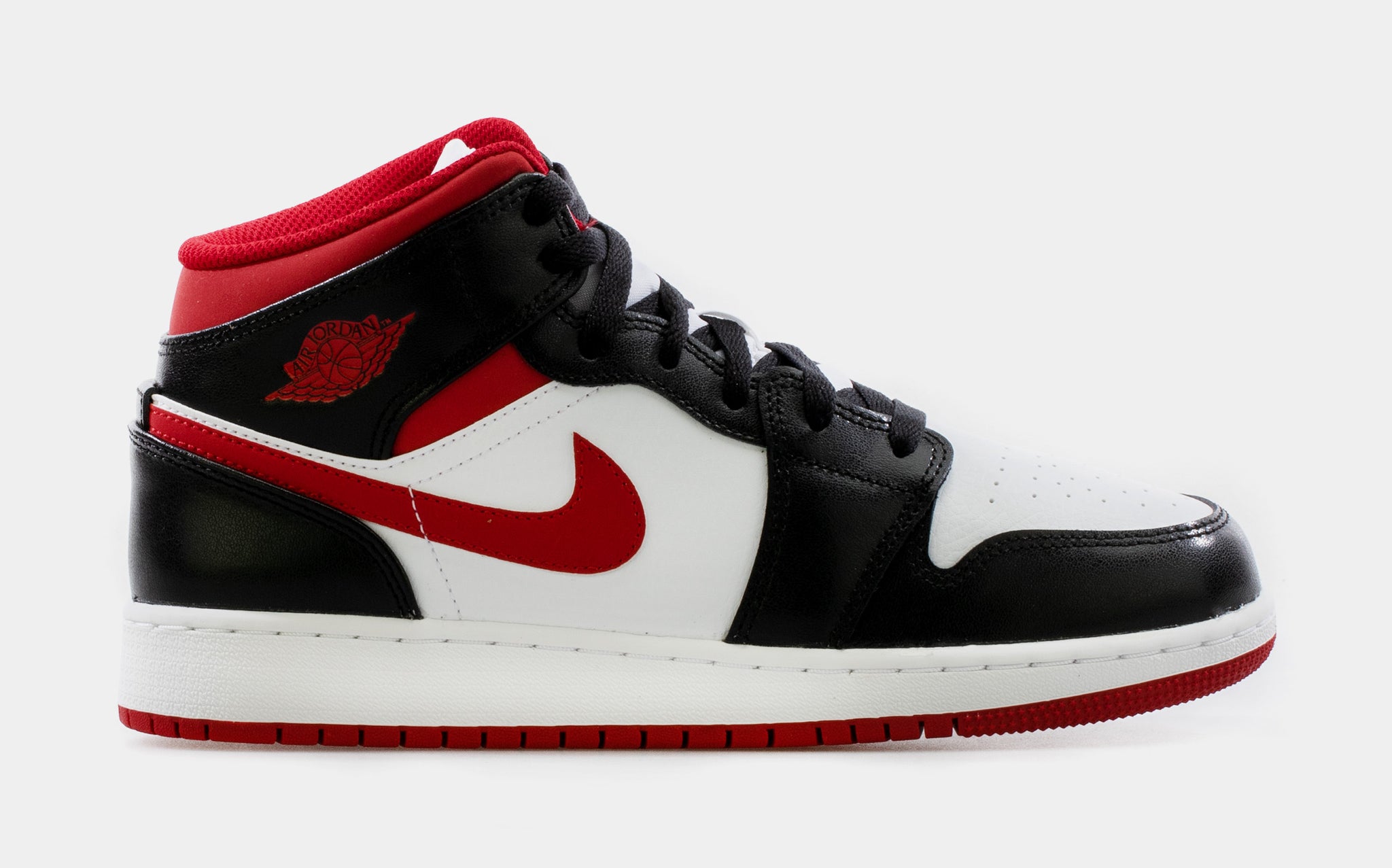 black and red jordan 1 grade school